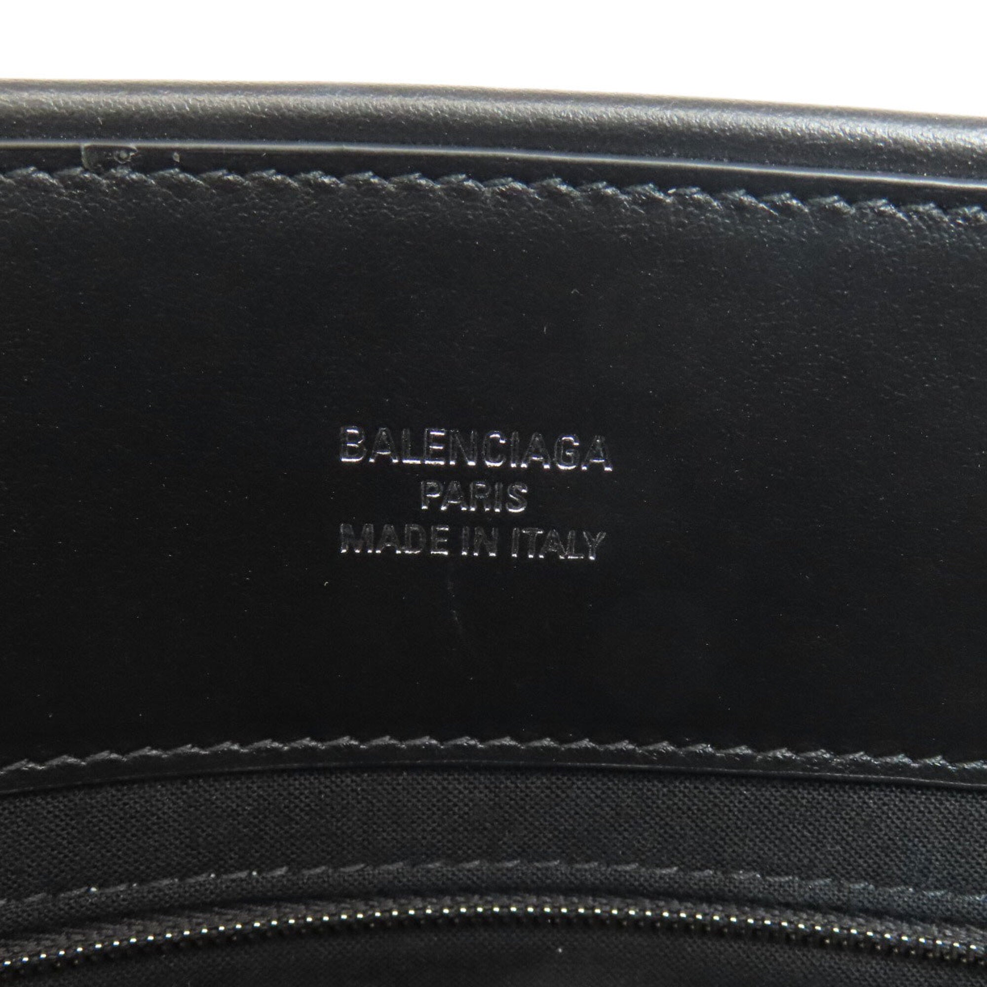 Balenciaga Black White Canvas Tote Bag (Pre-Owned)