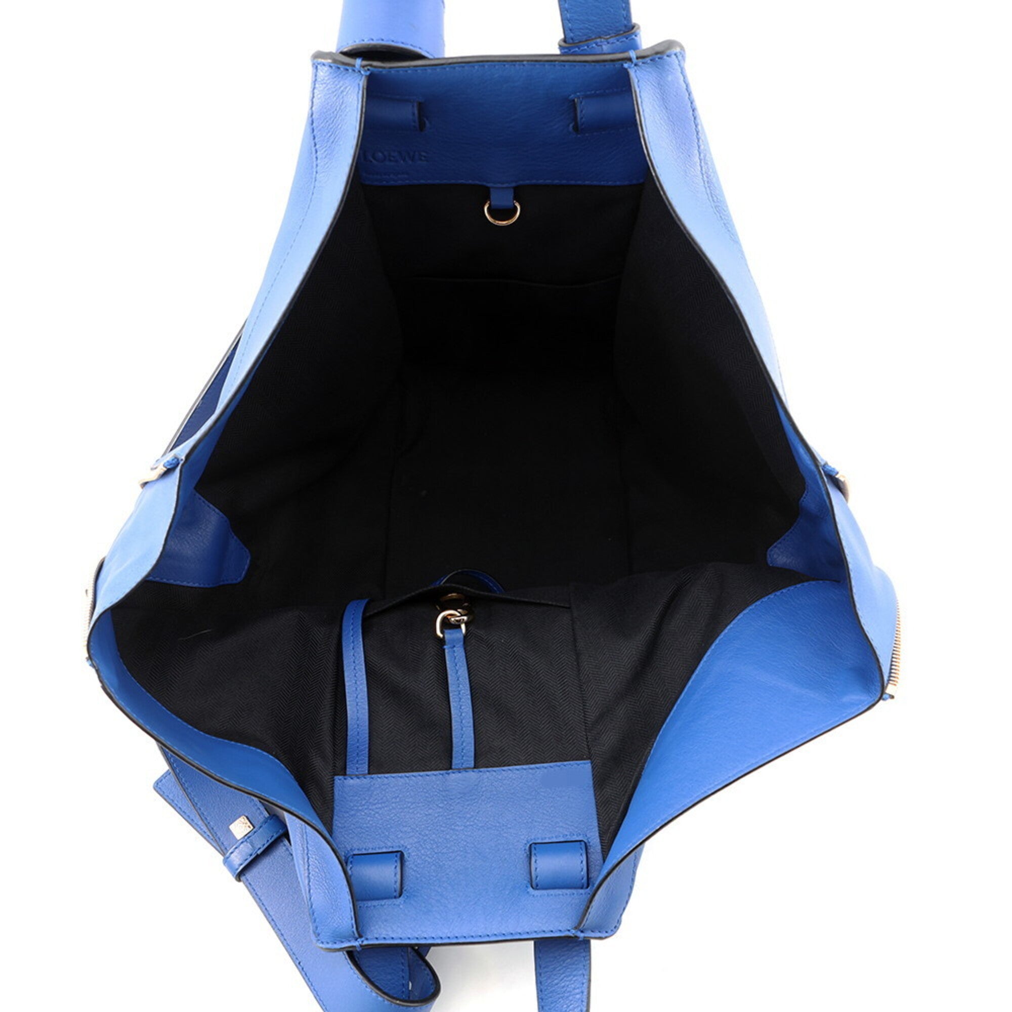 Loewe Blue Leather Handbag Shoulder Bag (Pre-Owned)