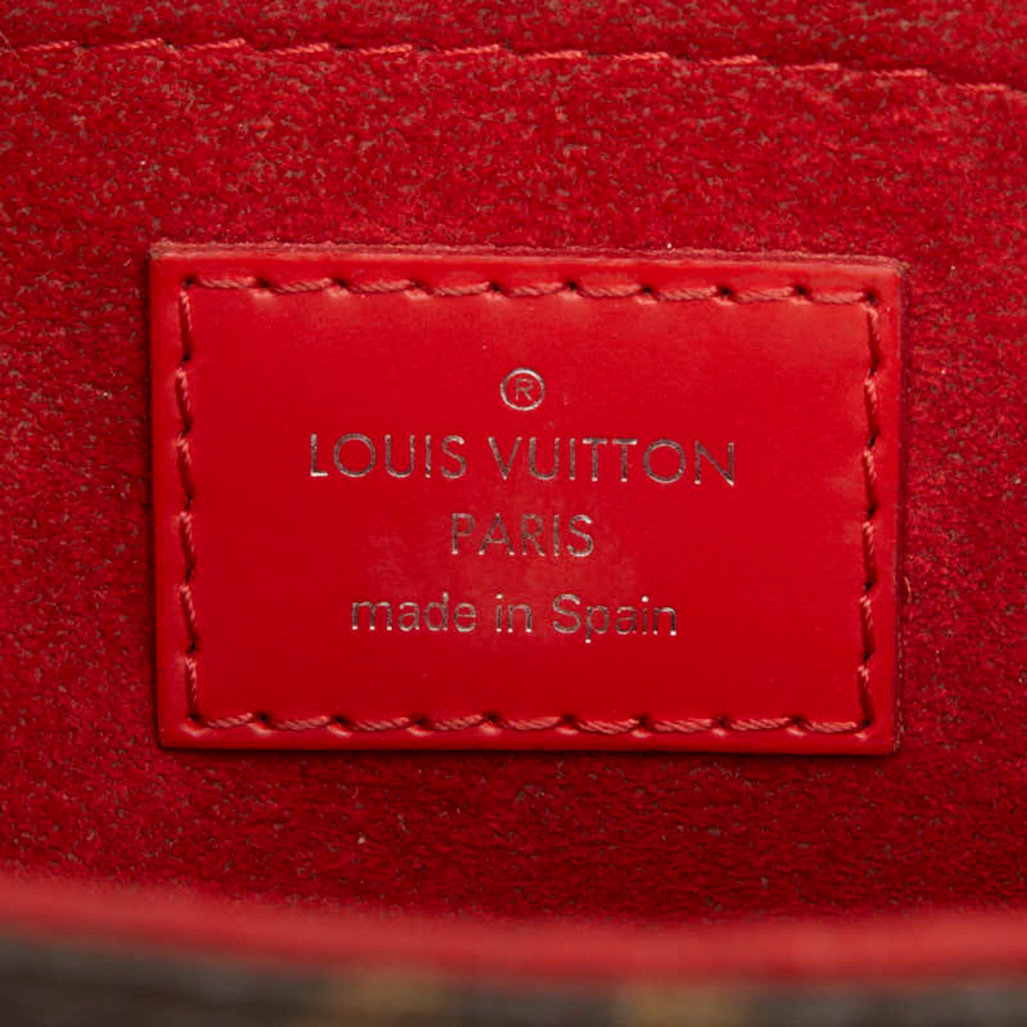 Louis Vuitton Brown Coquelicots Red Color Pvc Leather Shoulder Bag (Pre-Owned)