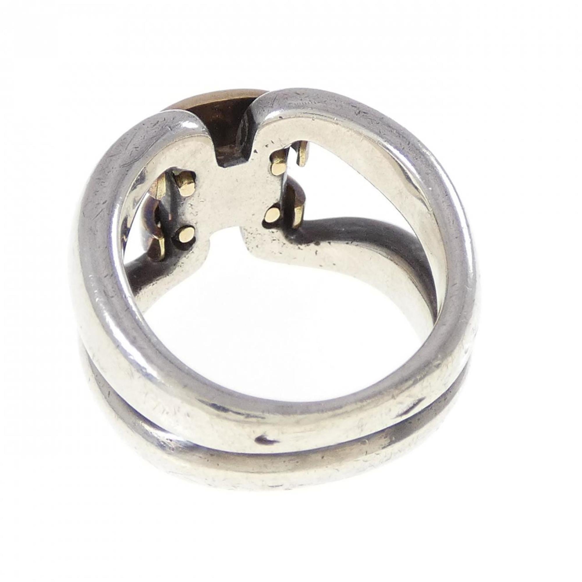 Hermes Silver Band Ring (Pre-Owned)