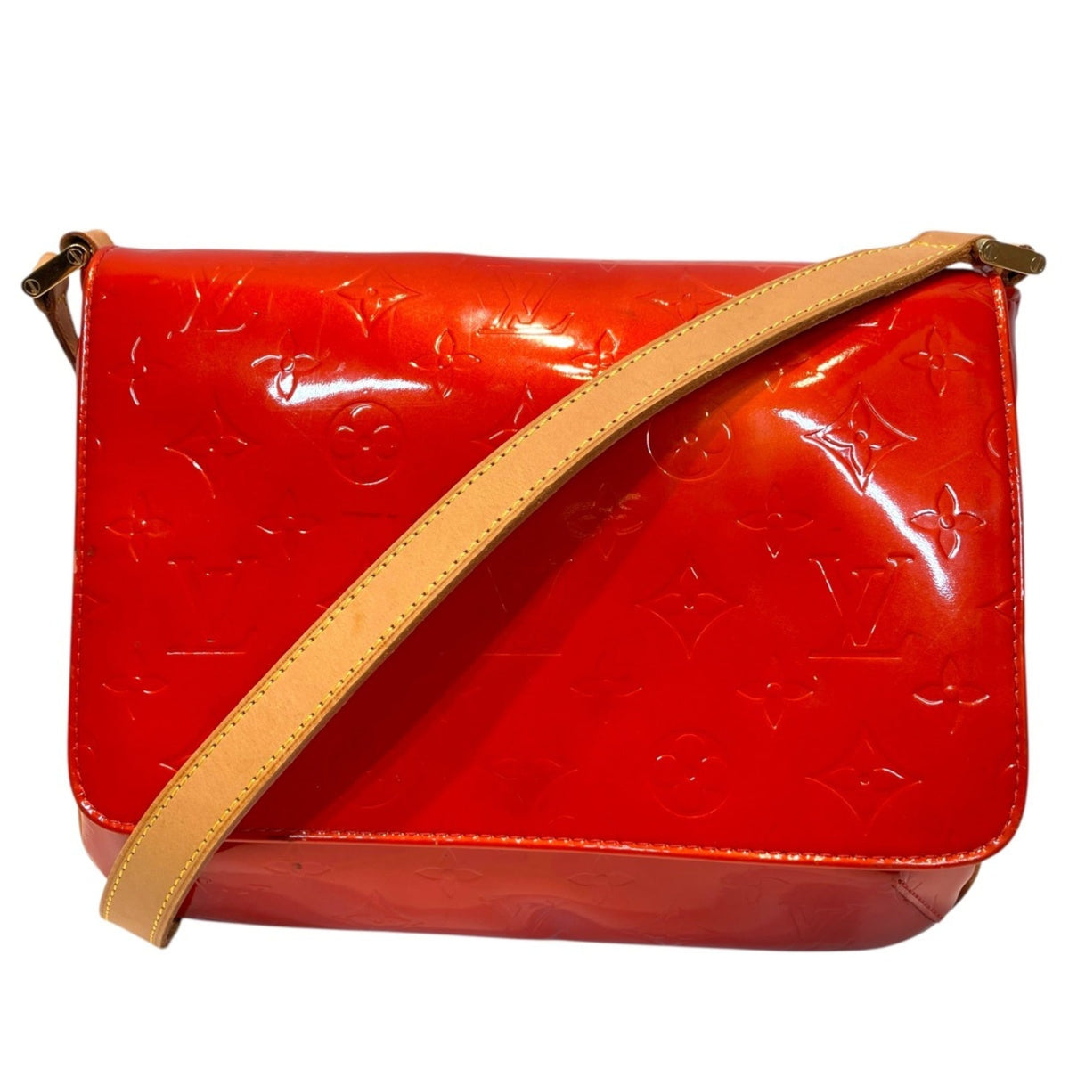 Louis Vuitton Galle Red Color Vernis Shoulder Bag (Pre-Owned)