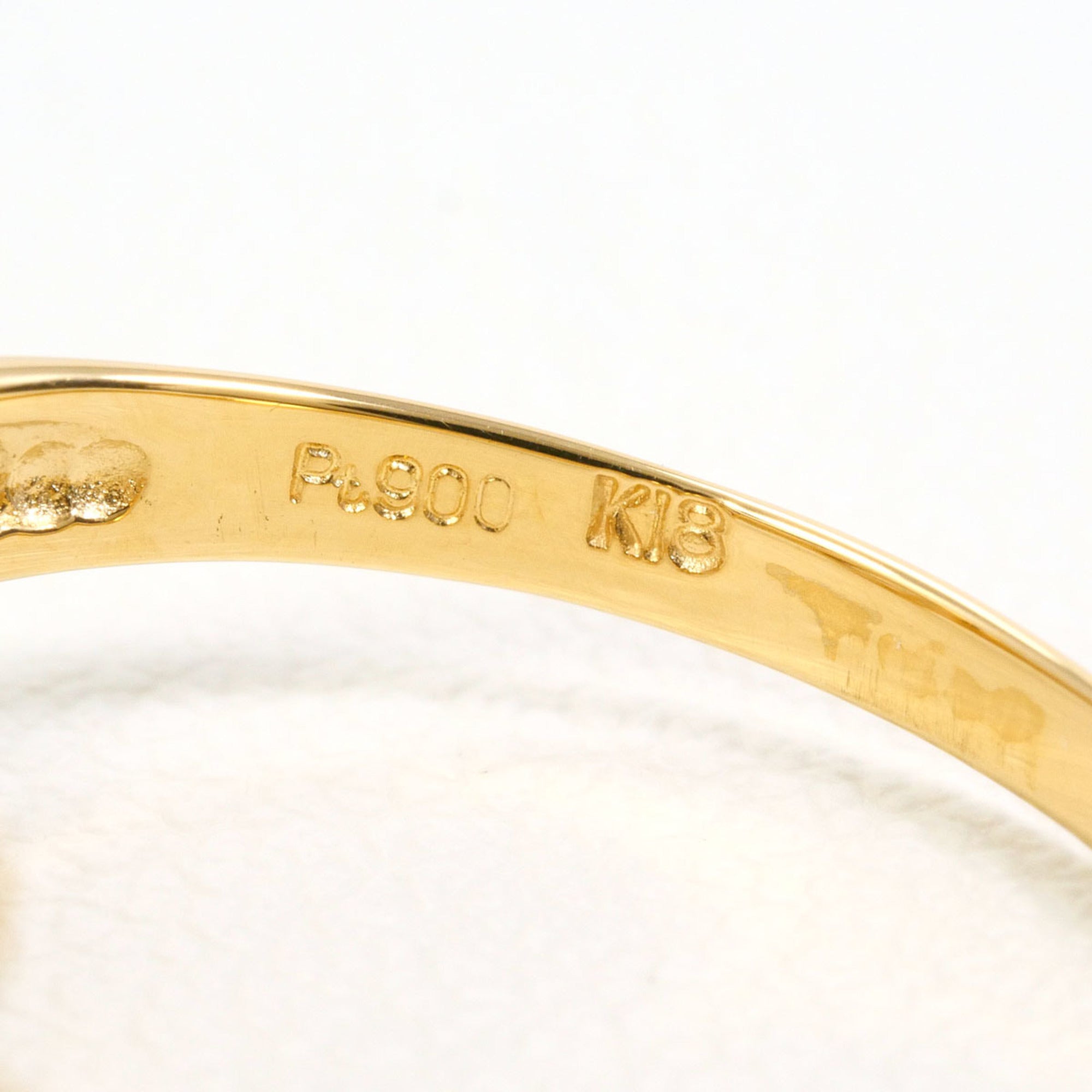Unbranded Platinum Yellow Gold Yellow Gold (18K) Platinum 900 Band Ring (Pre-Owned)