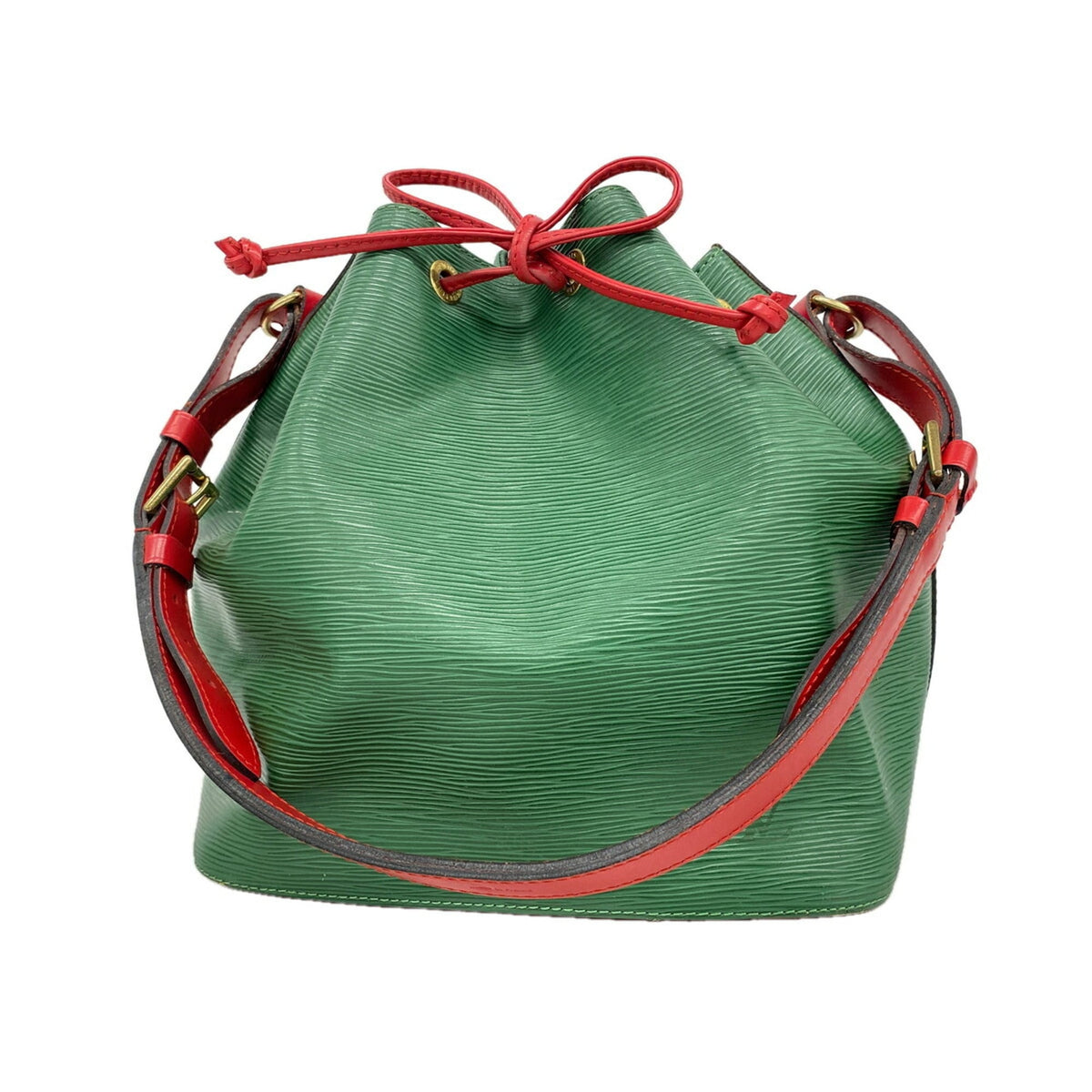 Louis Vuitton Borneo Green Castilian Red Shoulder Bag (Pre-Owned)