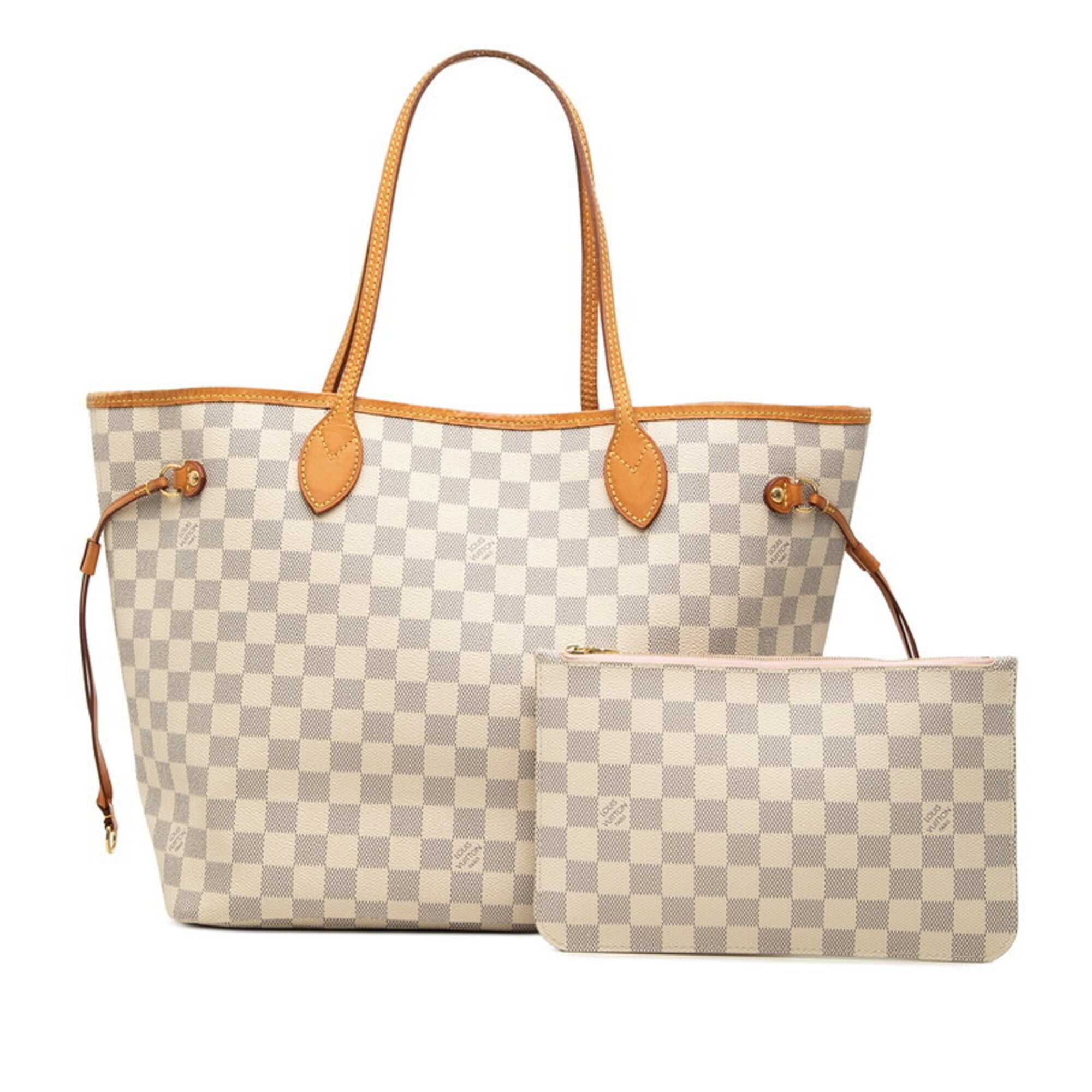 Louis Vuitton White Pvc Leather Pouch Shoulder Bag Tote Bag (Pre-Owned)
