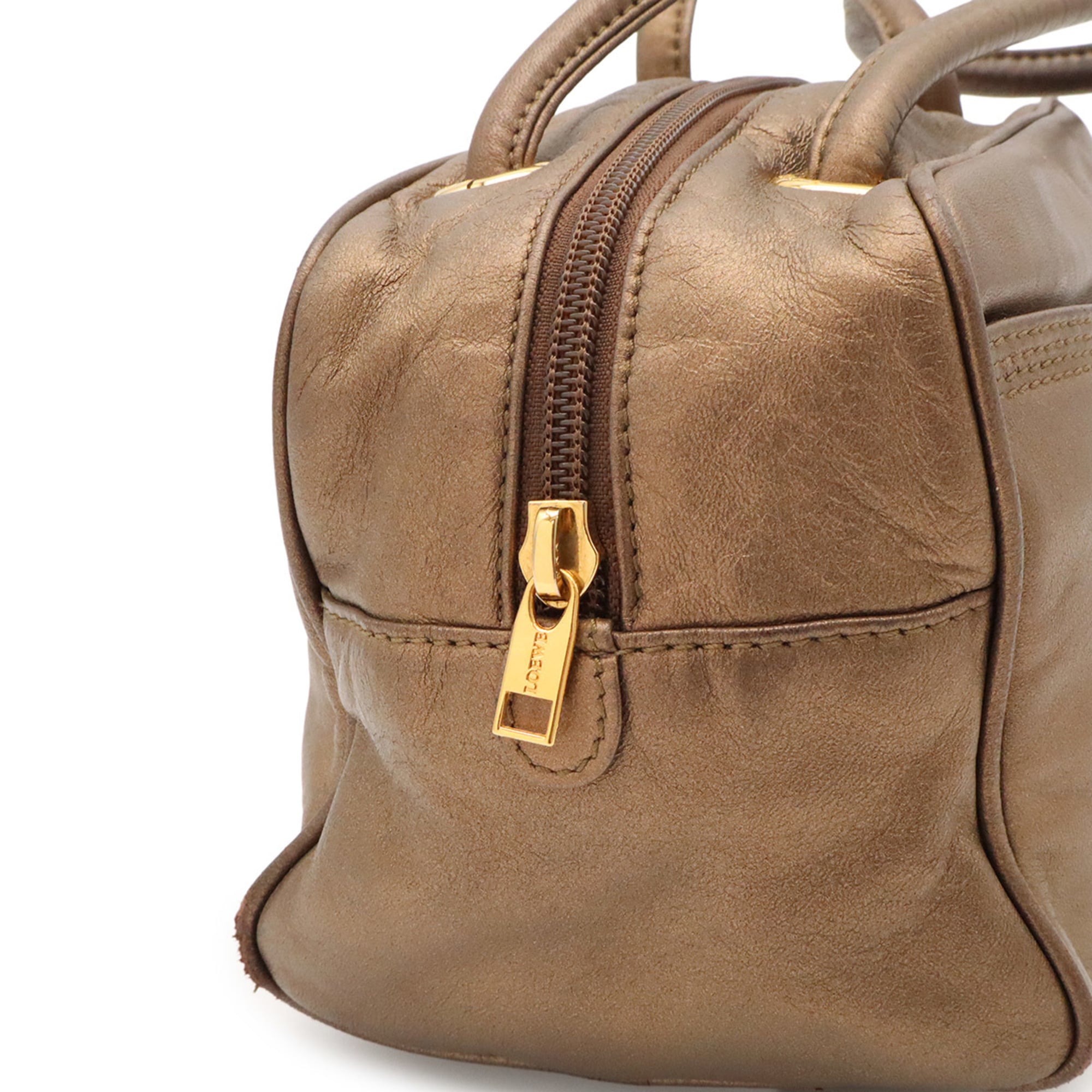 Loewe Metallic Bronze Leather Handbag (Pre-Owned)
