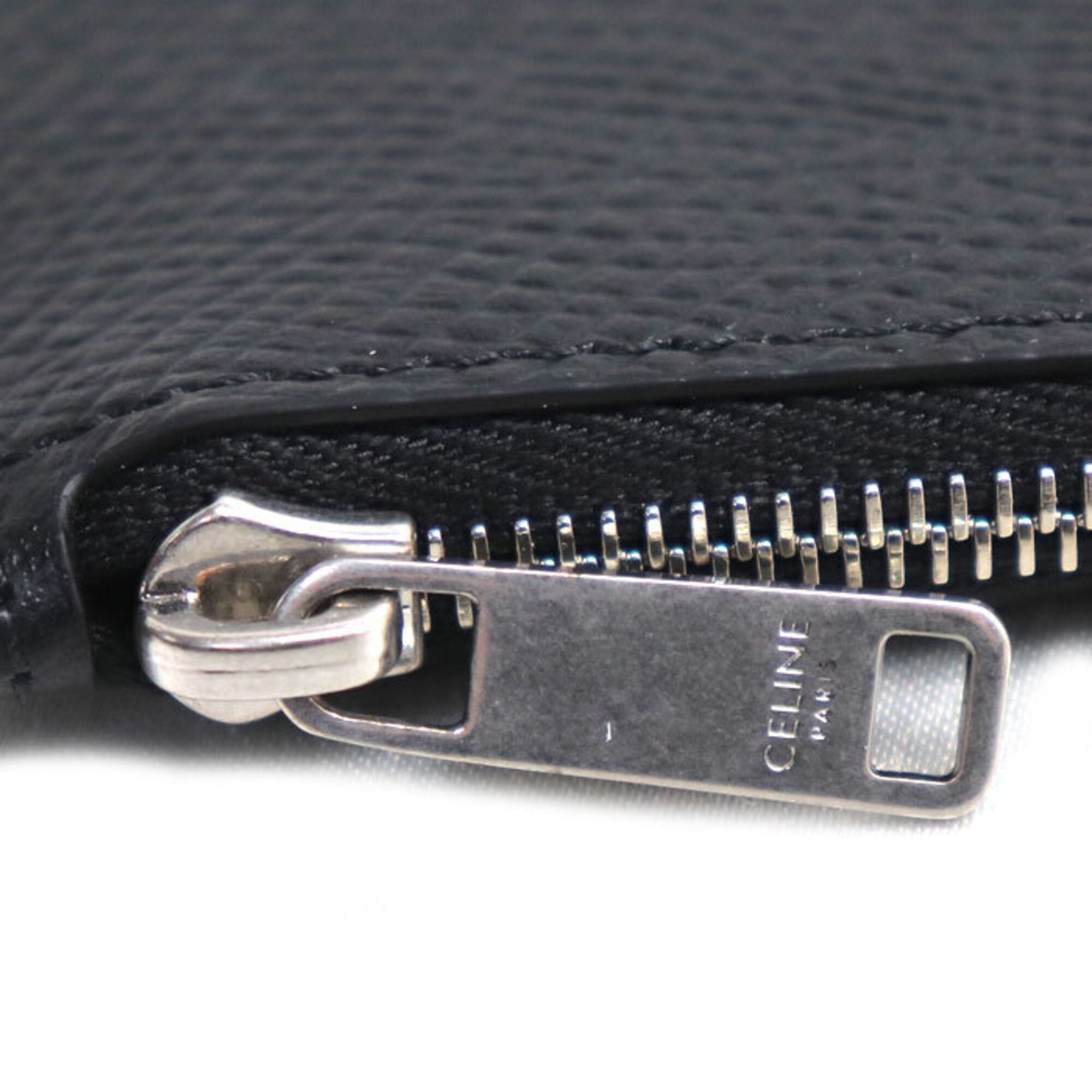 Celine Black Leather Coin Purse/Coin Case (Pre-Owned)