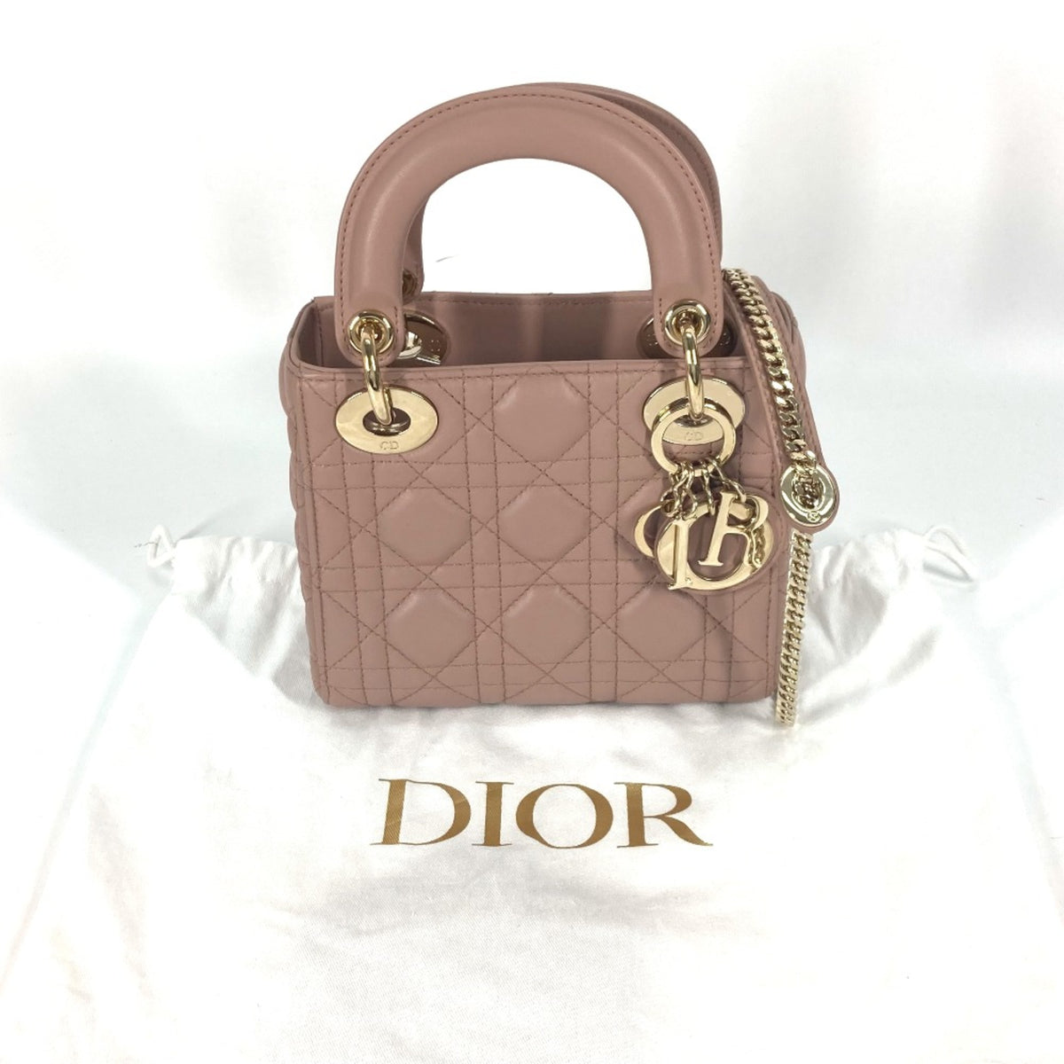 Christian Dior Beige Leather Handbag (Pre-Owned)