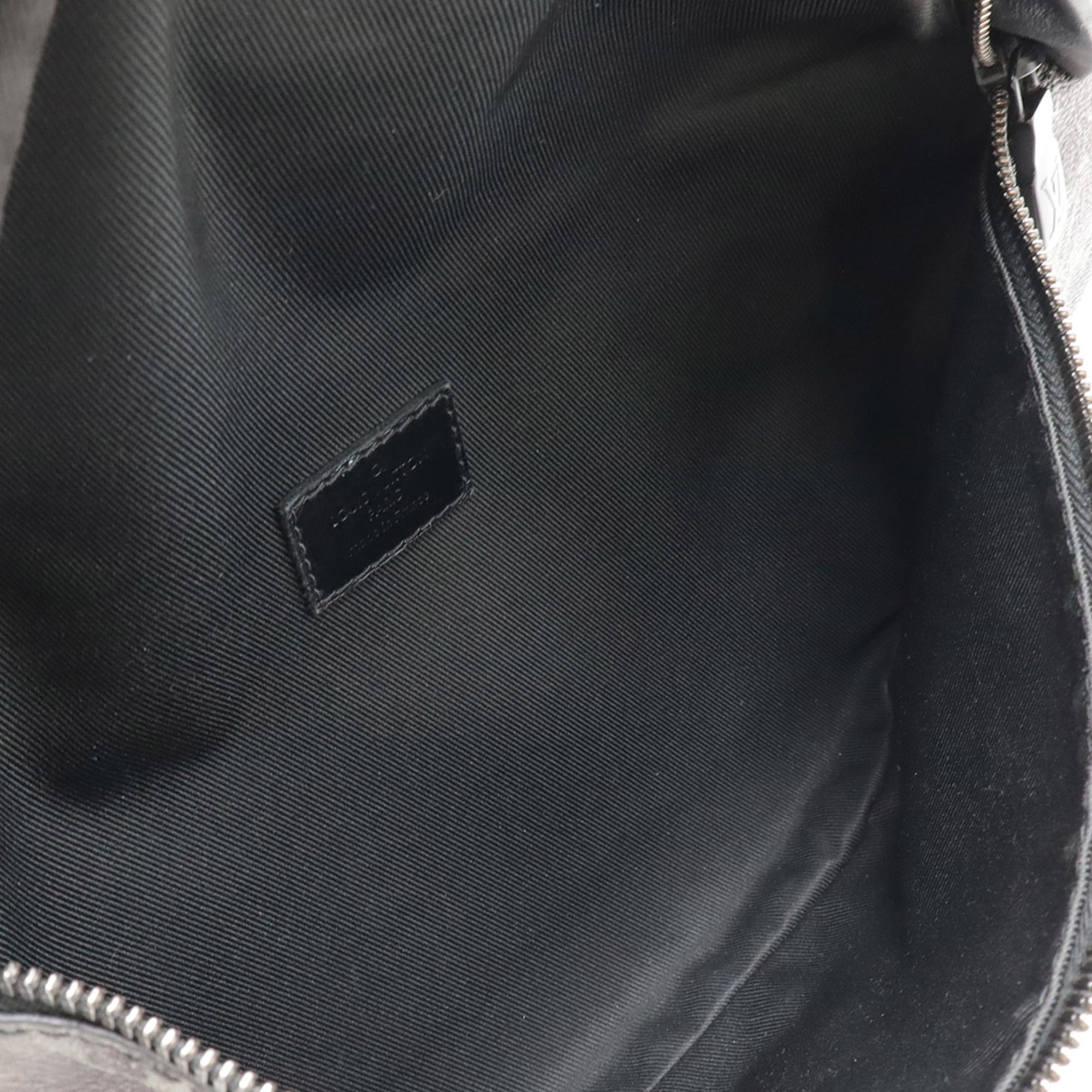Louis Vuitton Black Gray Multi-Color Monogram Leather Pouch (Pre-Owned)