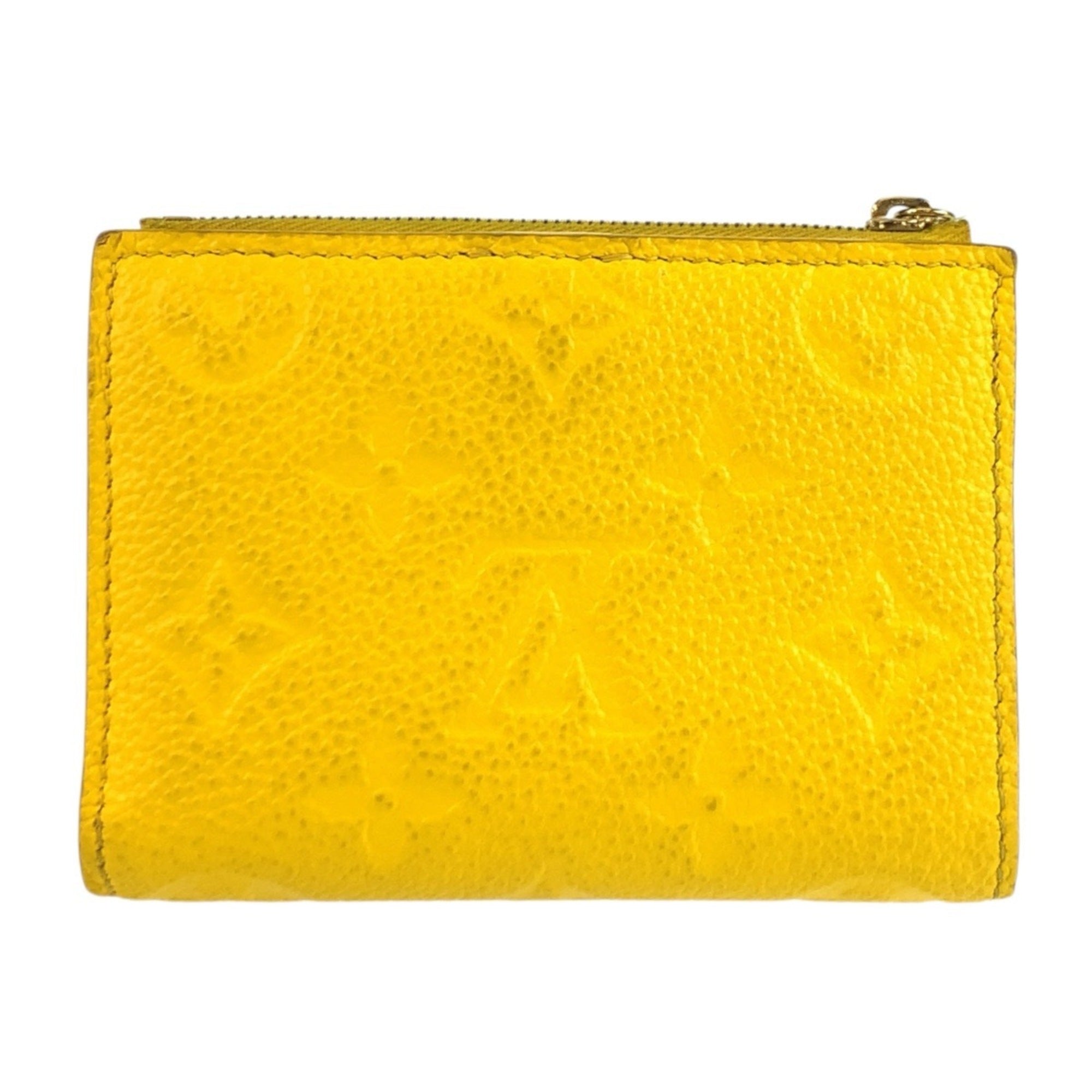 Louis Vuitton Yellow Leather Coin Purse/Coin Case (Pre-Owned)