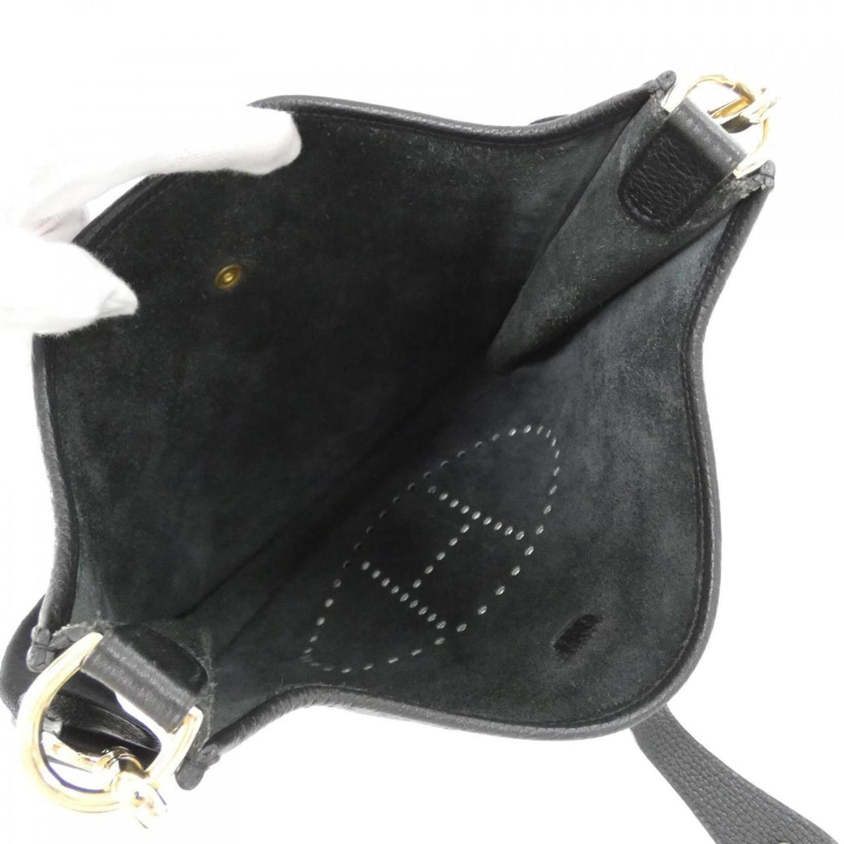 Hermes Black Fjord Leather Handbag (Pre-Owned)