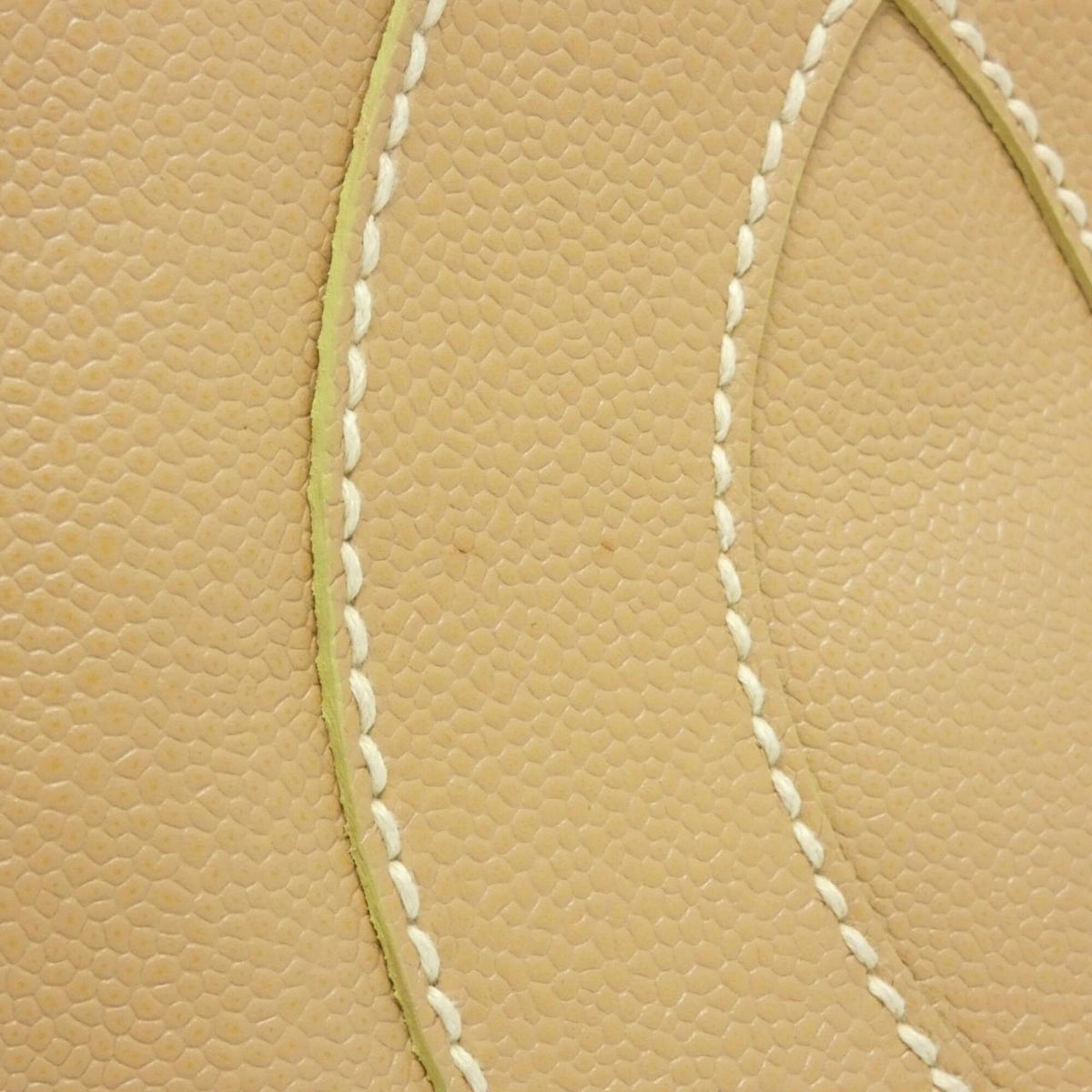 Chanel Beige Grained Calfskin Handbag (Pre-Owned)