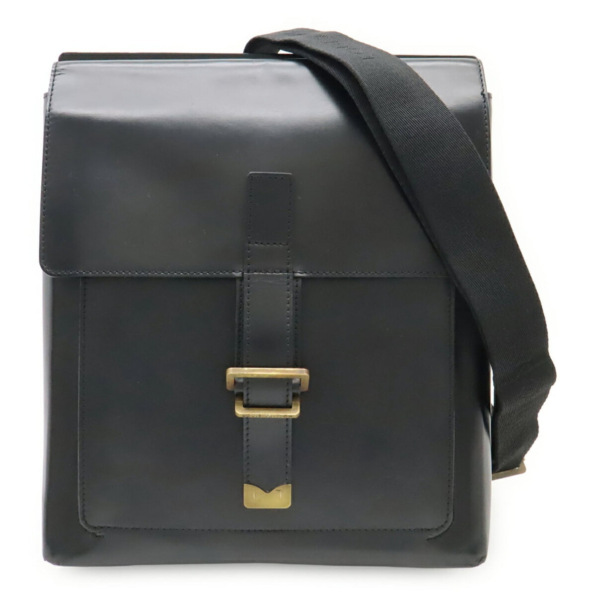 Louis Vuitton Black Leather Shoulder Bag (Pre-Owned)