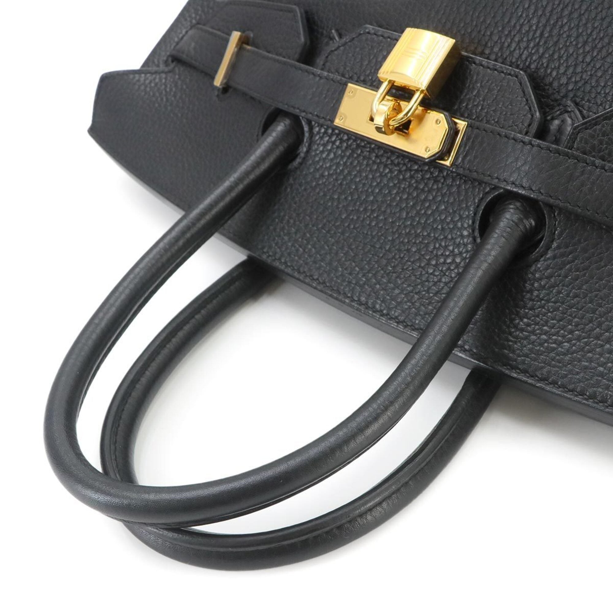 Hermes Black Togo Leather Handbag (Pre-Owned)