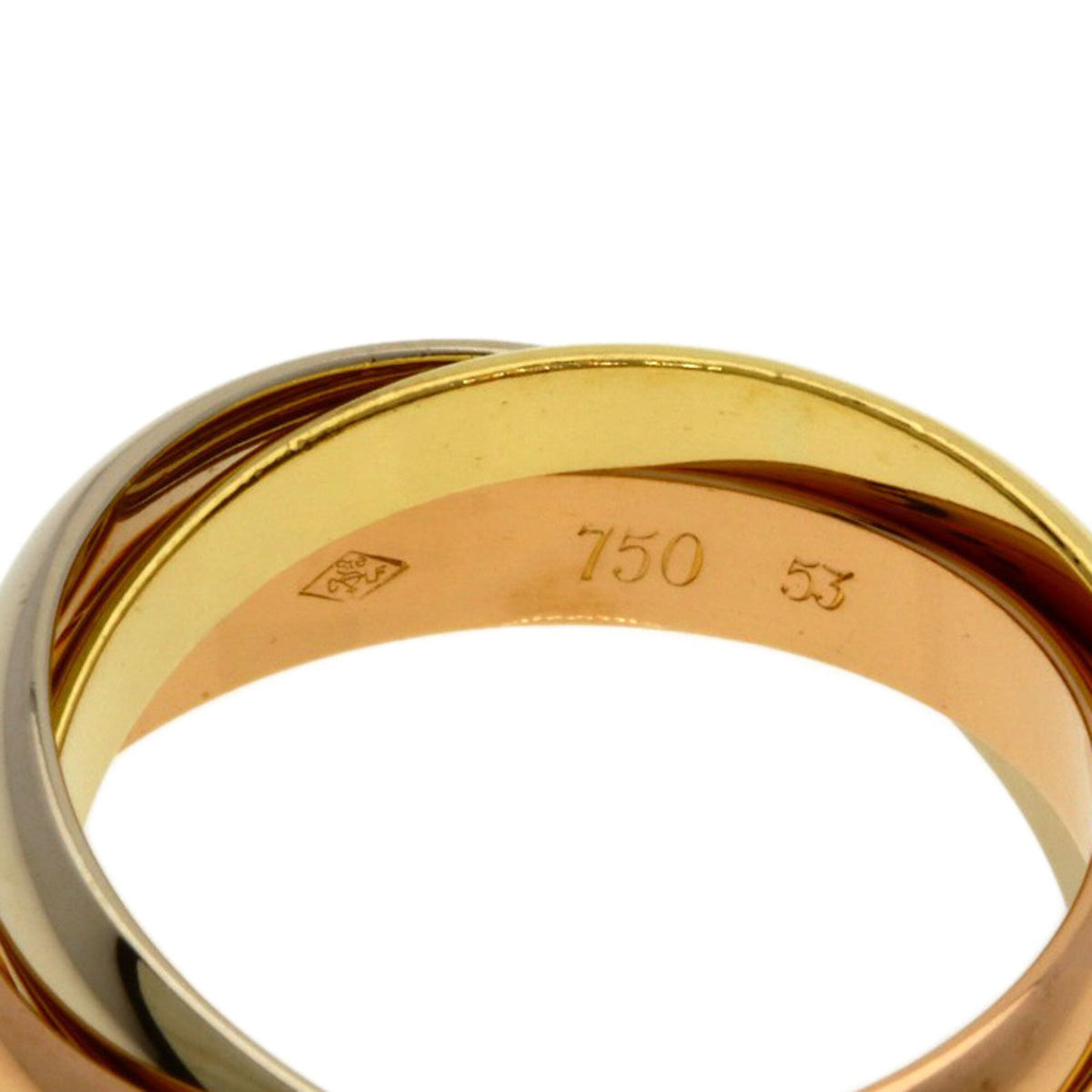 Cartier Trinity Yellow Gold (18K) Pink Gold (18K) White Gold (18K) Band Ring (Pre-Owned)