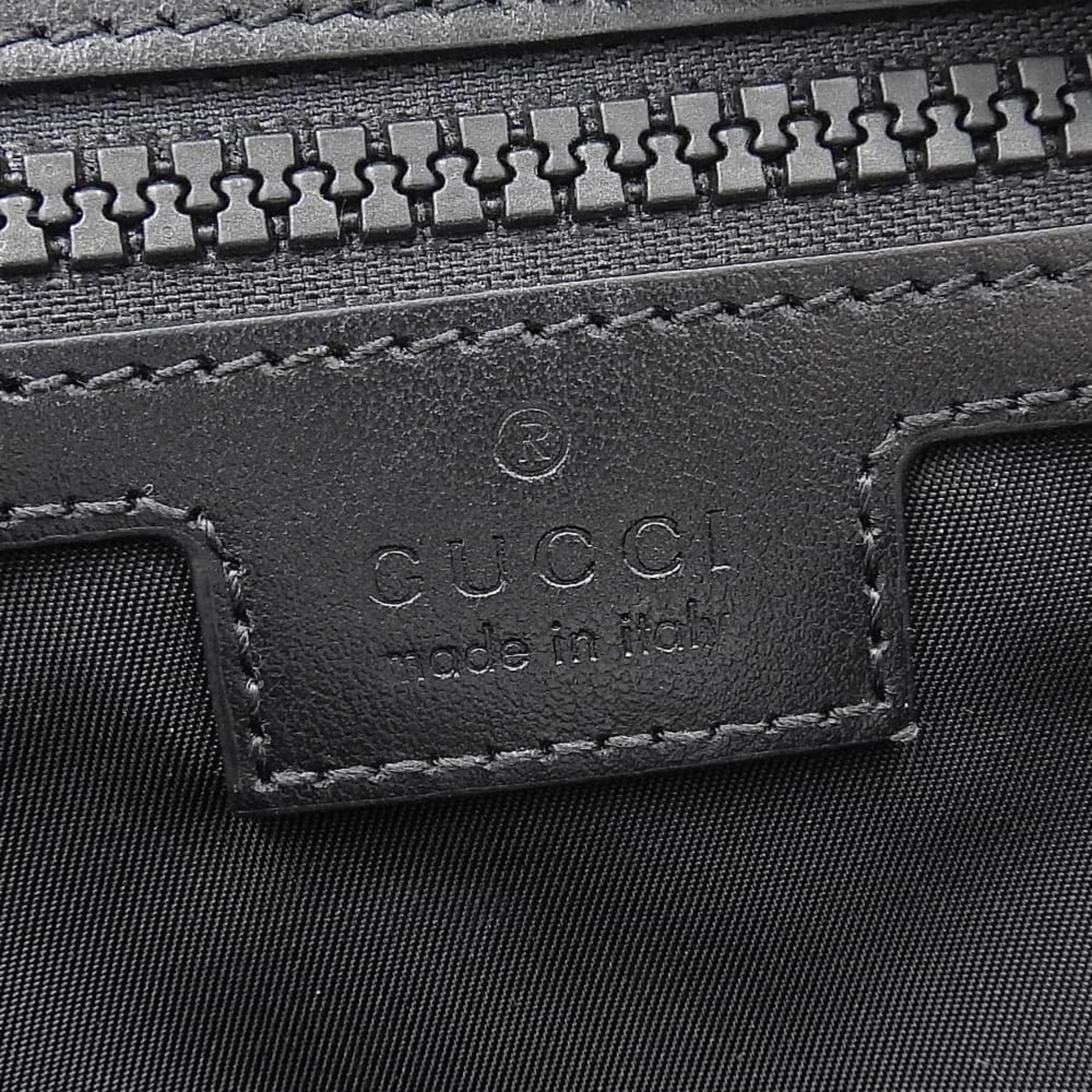 Gucci Black Coated Canvas Backpack (Pre-Owned)