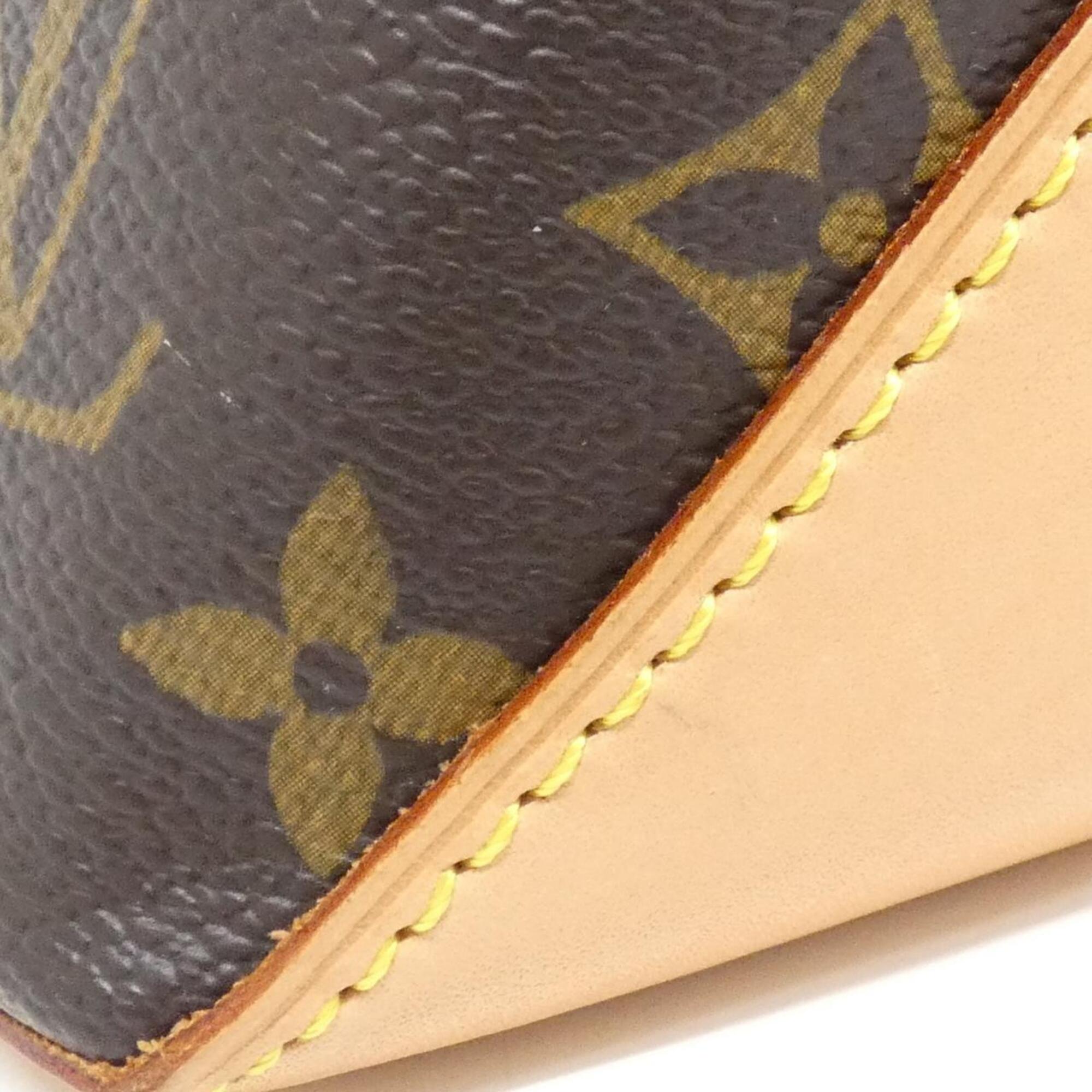Louis Vuitton Monogram Marron Coated Canvas Handbag (Pre-Owned)