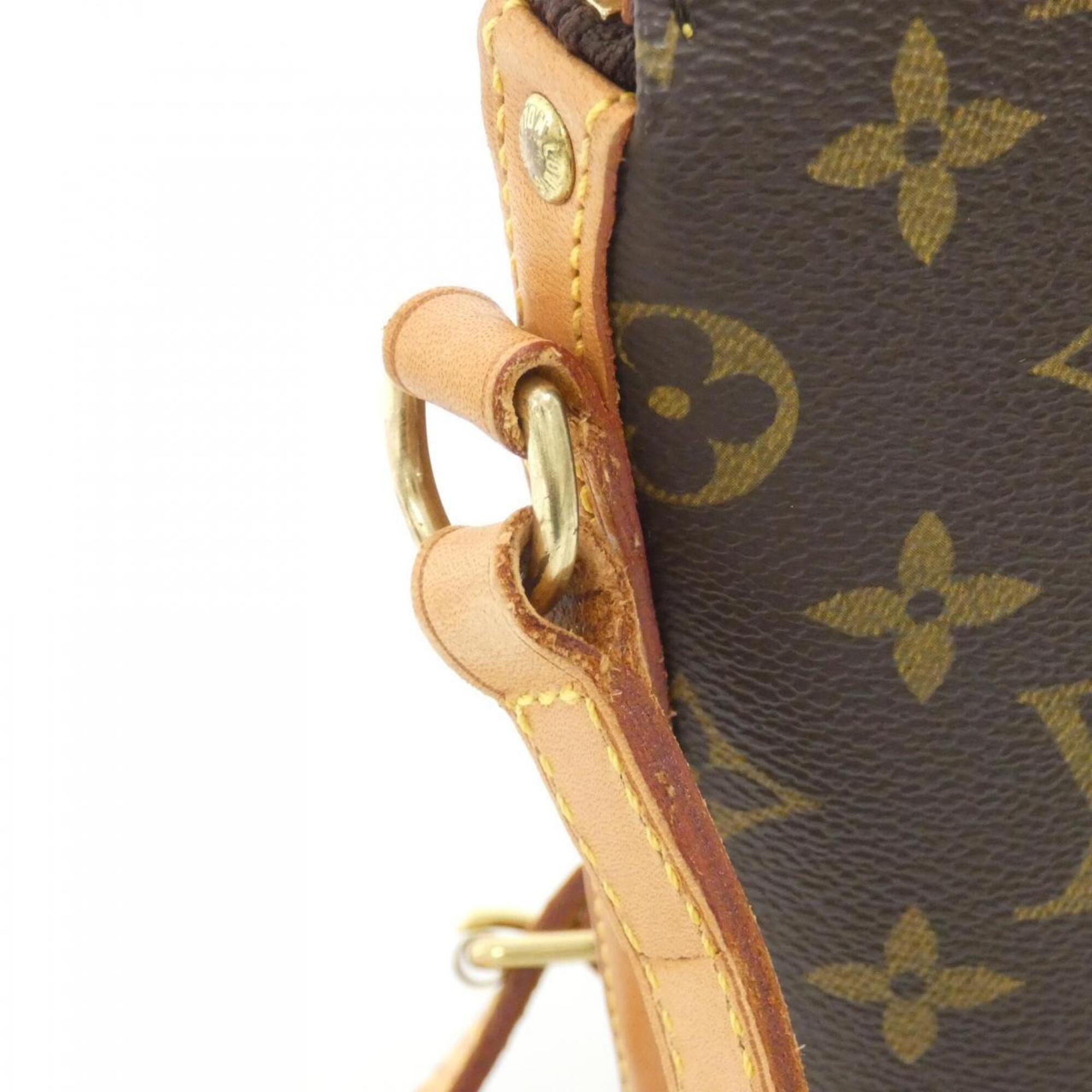 Louis Vuitton Monogram Marron Coated Canvas Shoulder Bag (Pre-Owned)