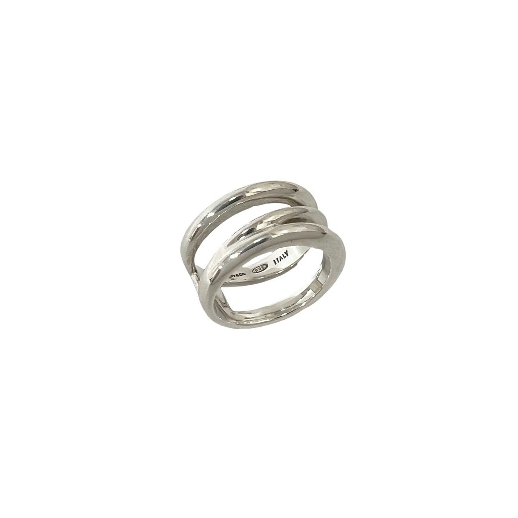 Tiffany Silver Silver 925 Band Ring (Pre-Owned)