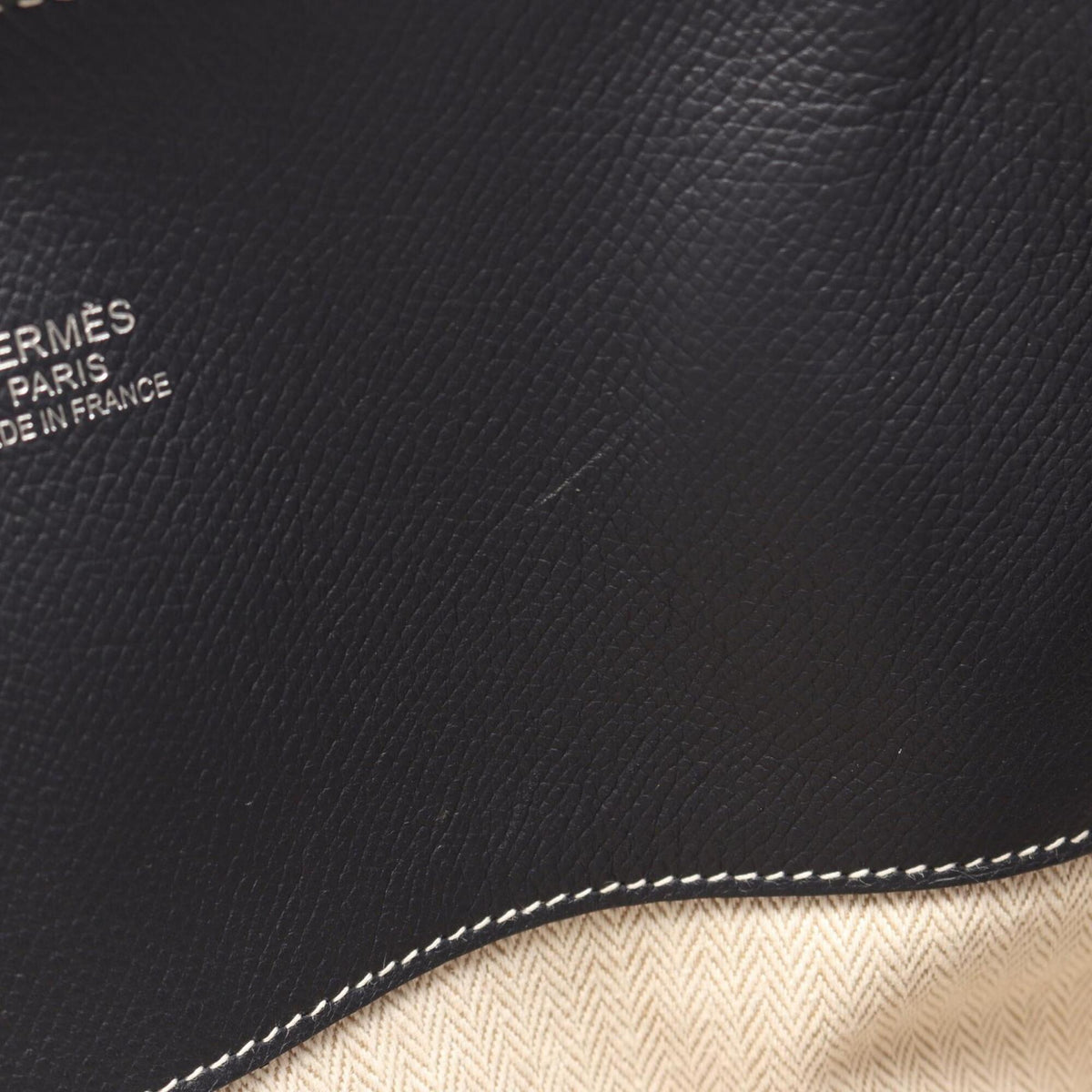 Hermes Navy Epsom Leather Handbag Tote Bag (Pre-Owned)