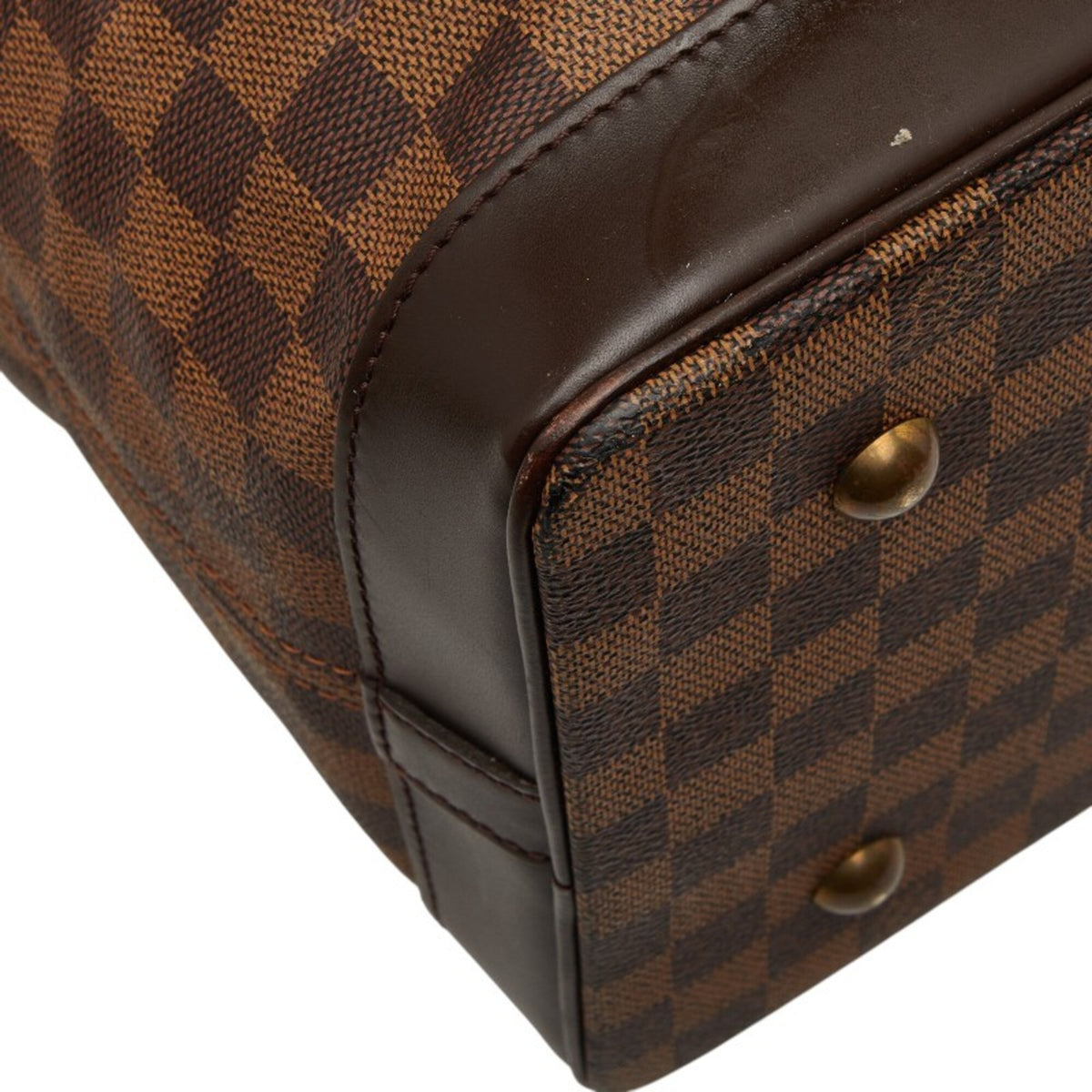 Louis Vuitton Brown Pvc Leather Boston Bag Shoulder Bag (Pre-Owned)