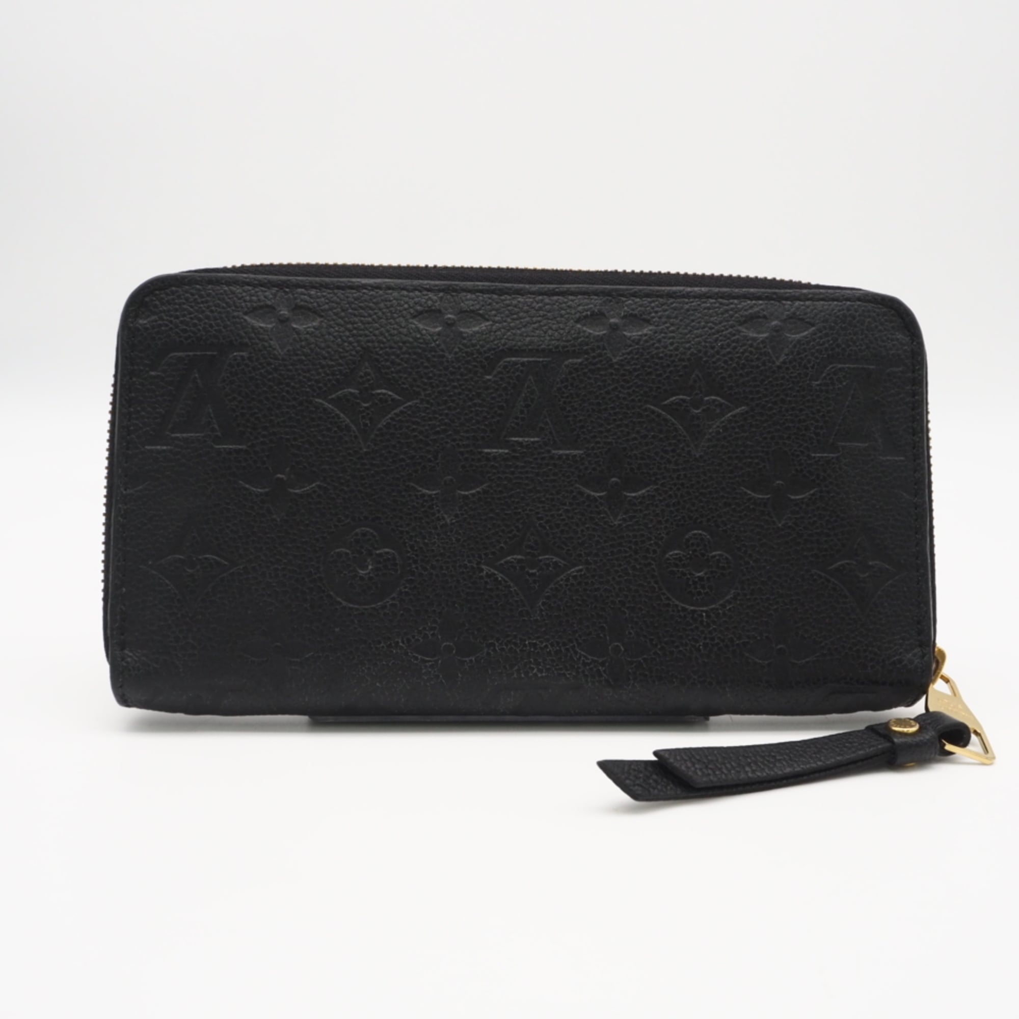 Louis Vuitton Monogram Empreinte Black Noir Leather Long Wallet (Bi-Fold) (Pre-Owned)