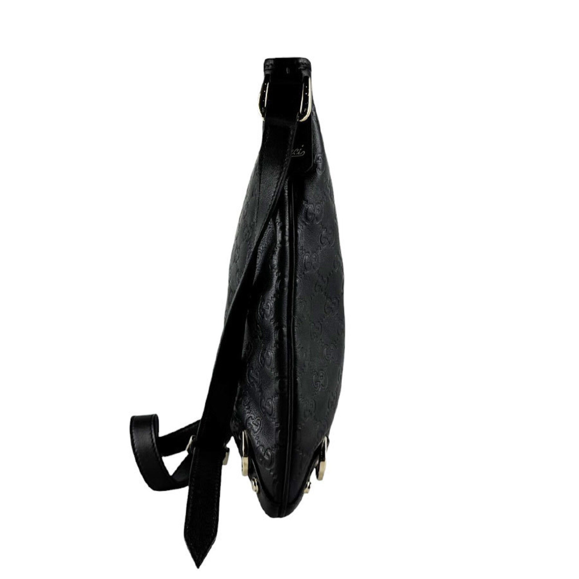 Gucci Black Leather Shoulder Bag (Pre-Owned)