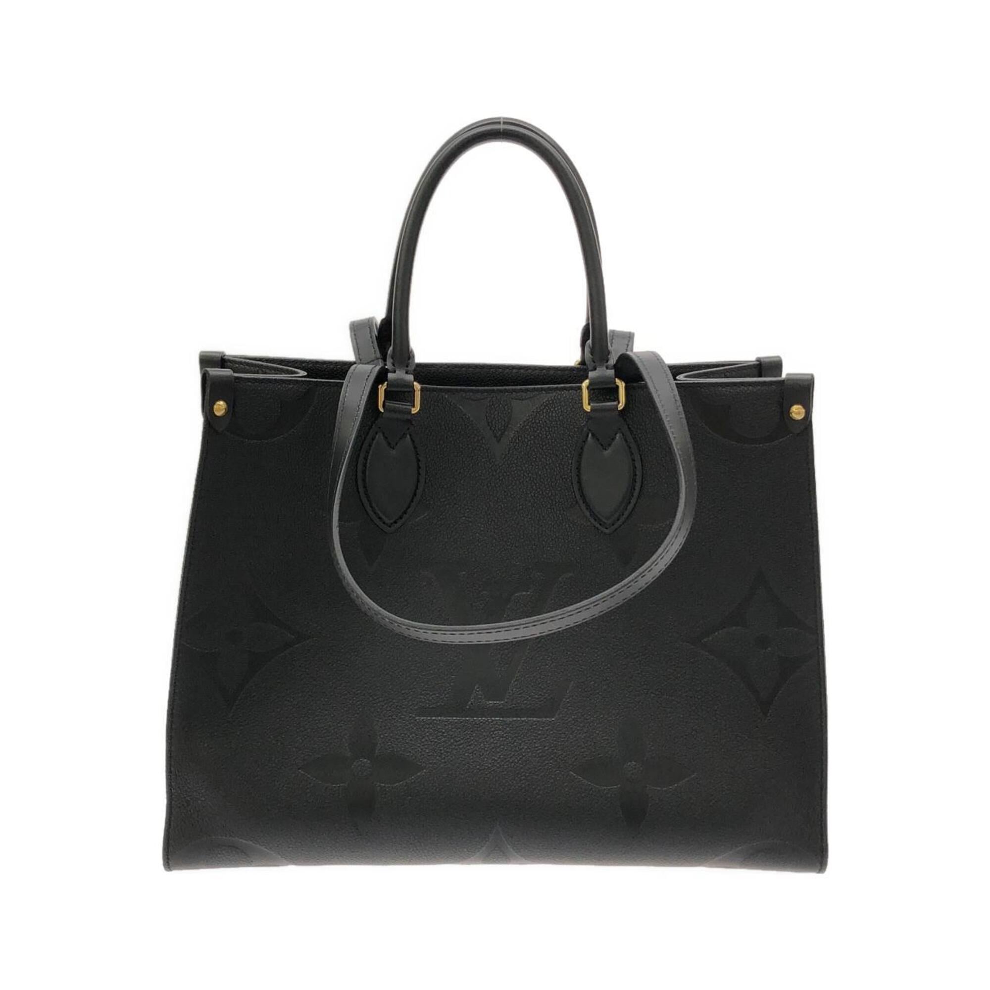 Louis Vuitton Black Leather Handbag (Pre-Owned)