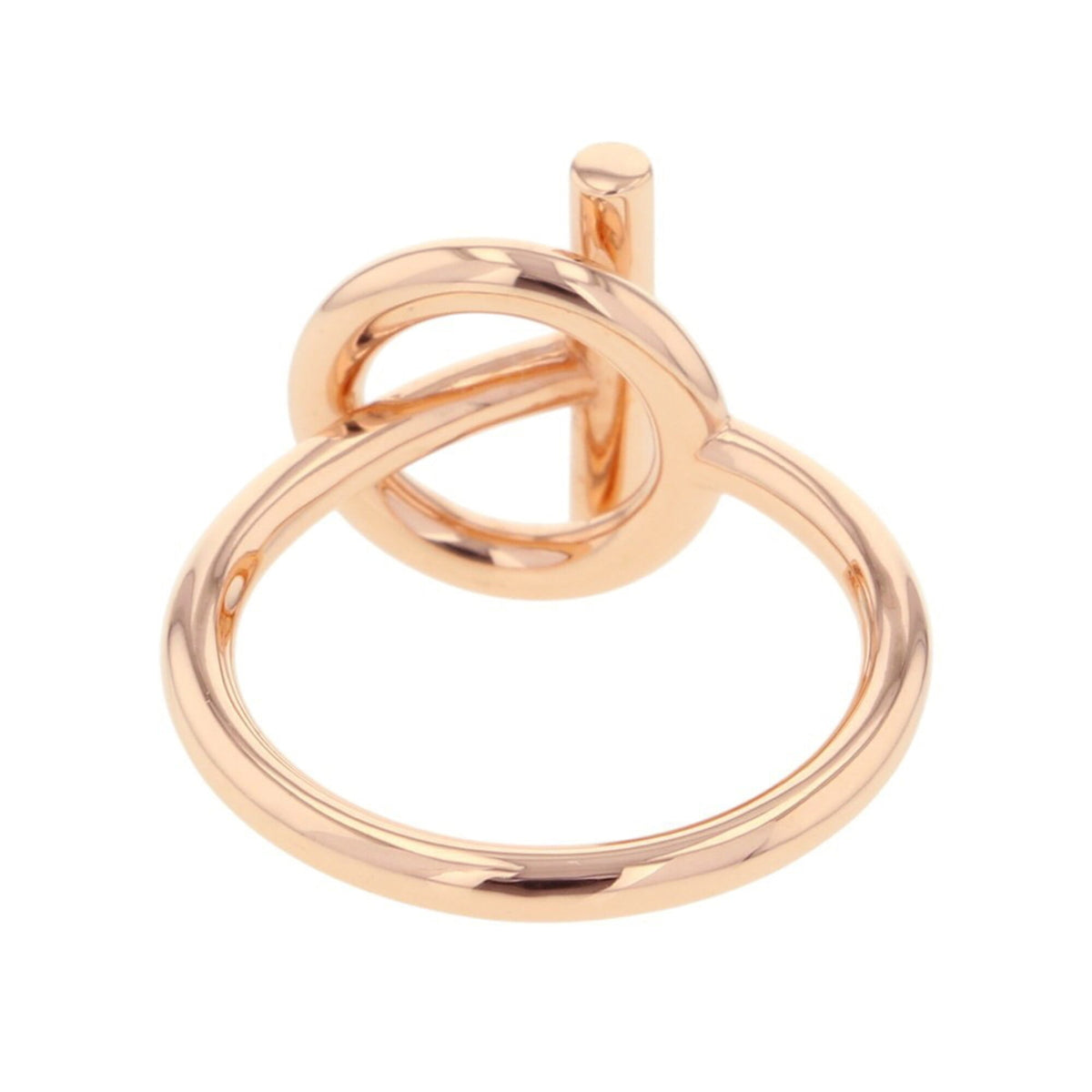Hermes Pink Gold (18K) Band Ring (Pre-Owned)