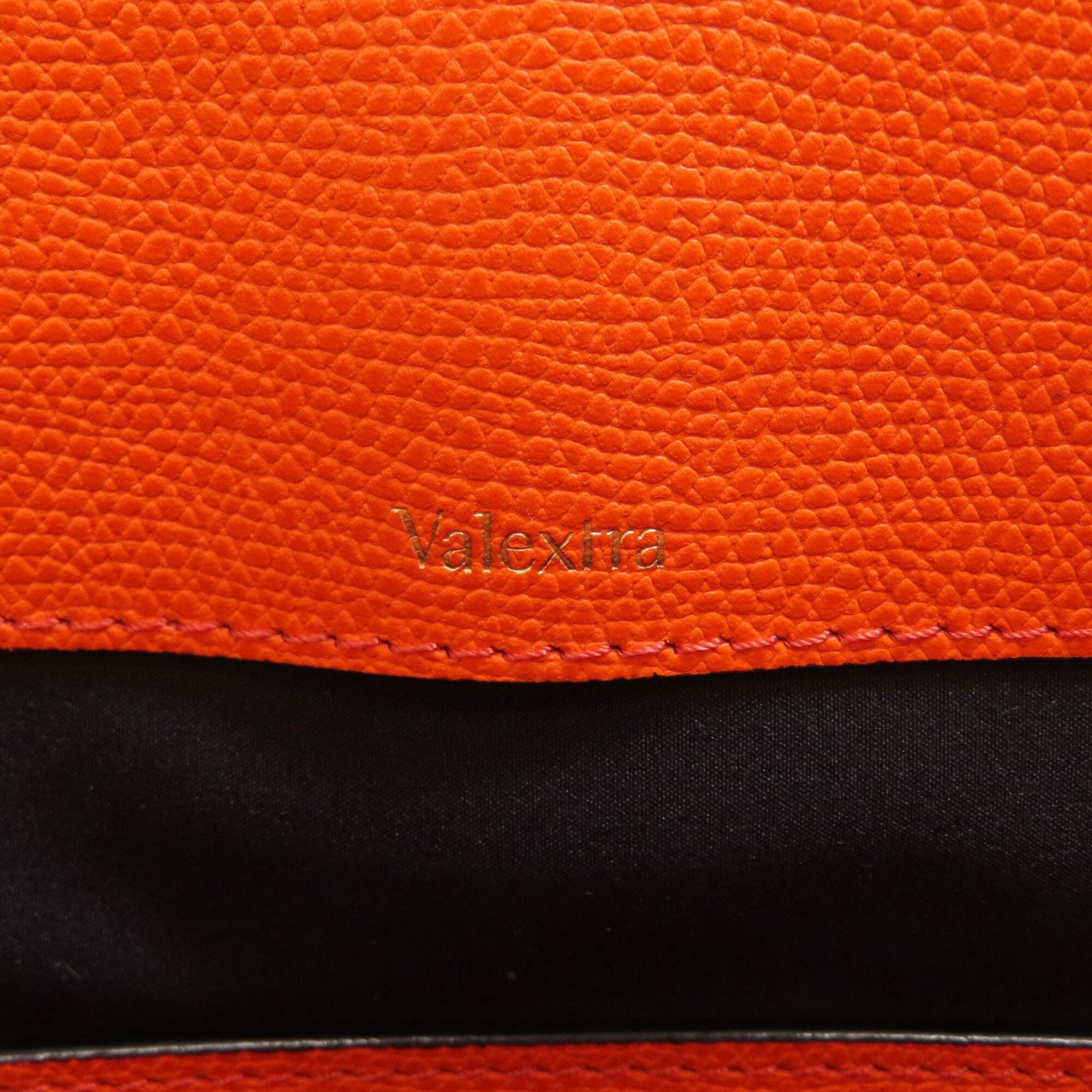 Valextra Orange Leather Handbag (Pre-Owned)