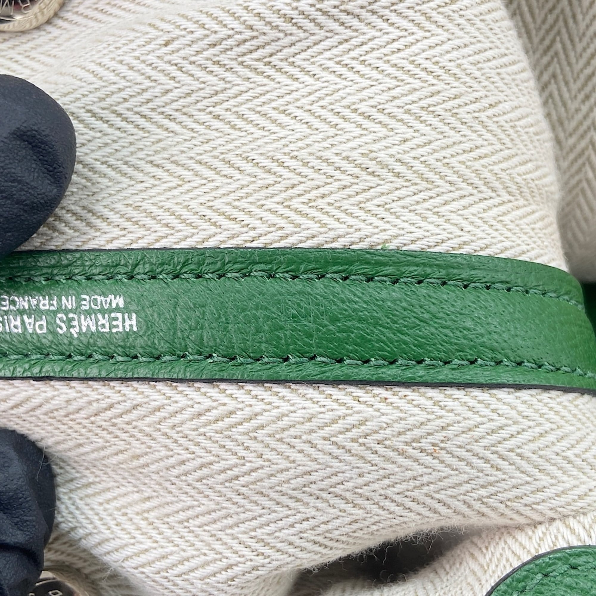 Hermes Garden Green Handbag (Pre-Owned)