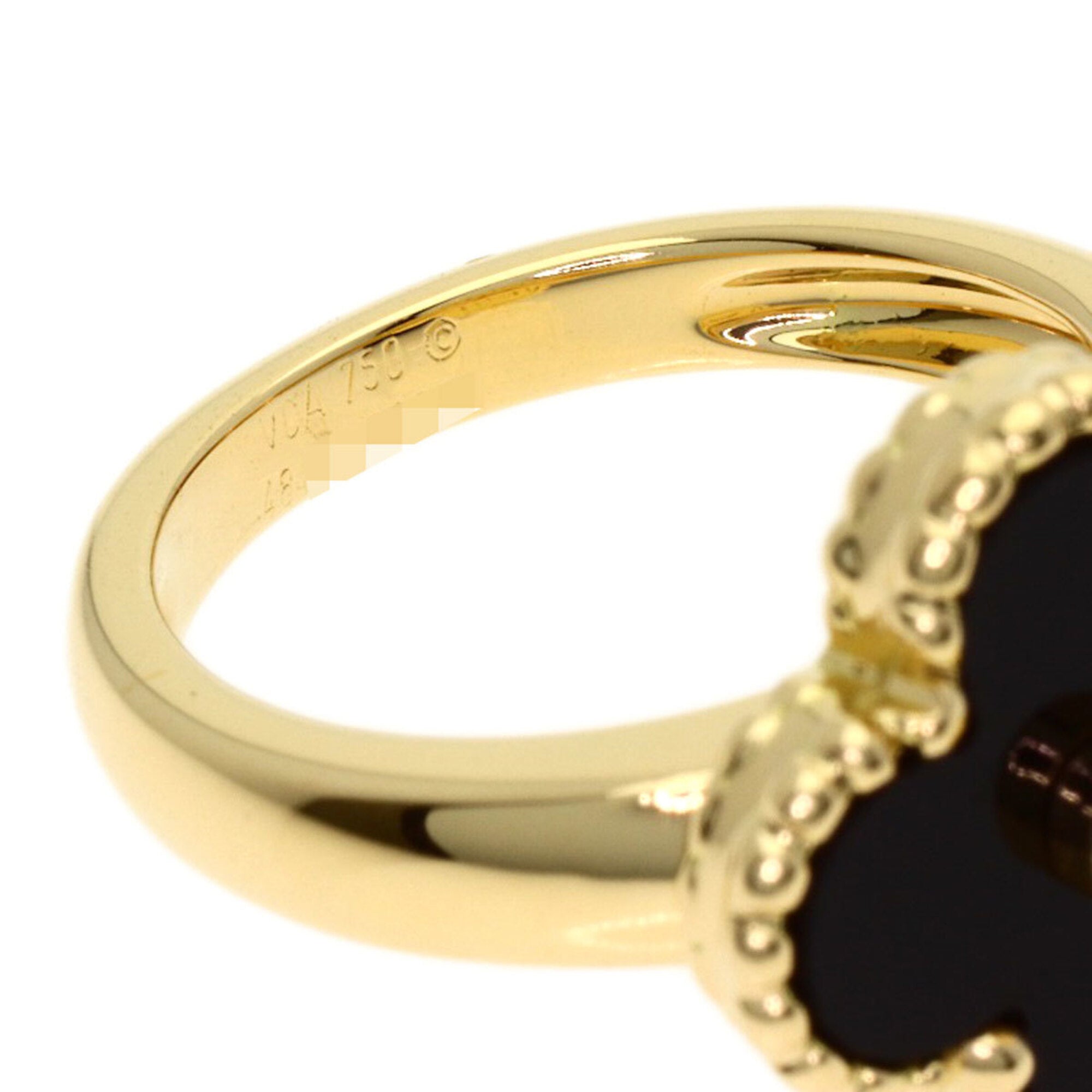 Van Cleef & Arpels Vintage Alhambra Yellow Gold (18K) Band Ring (Pre-Owned)