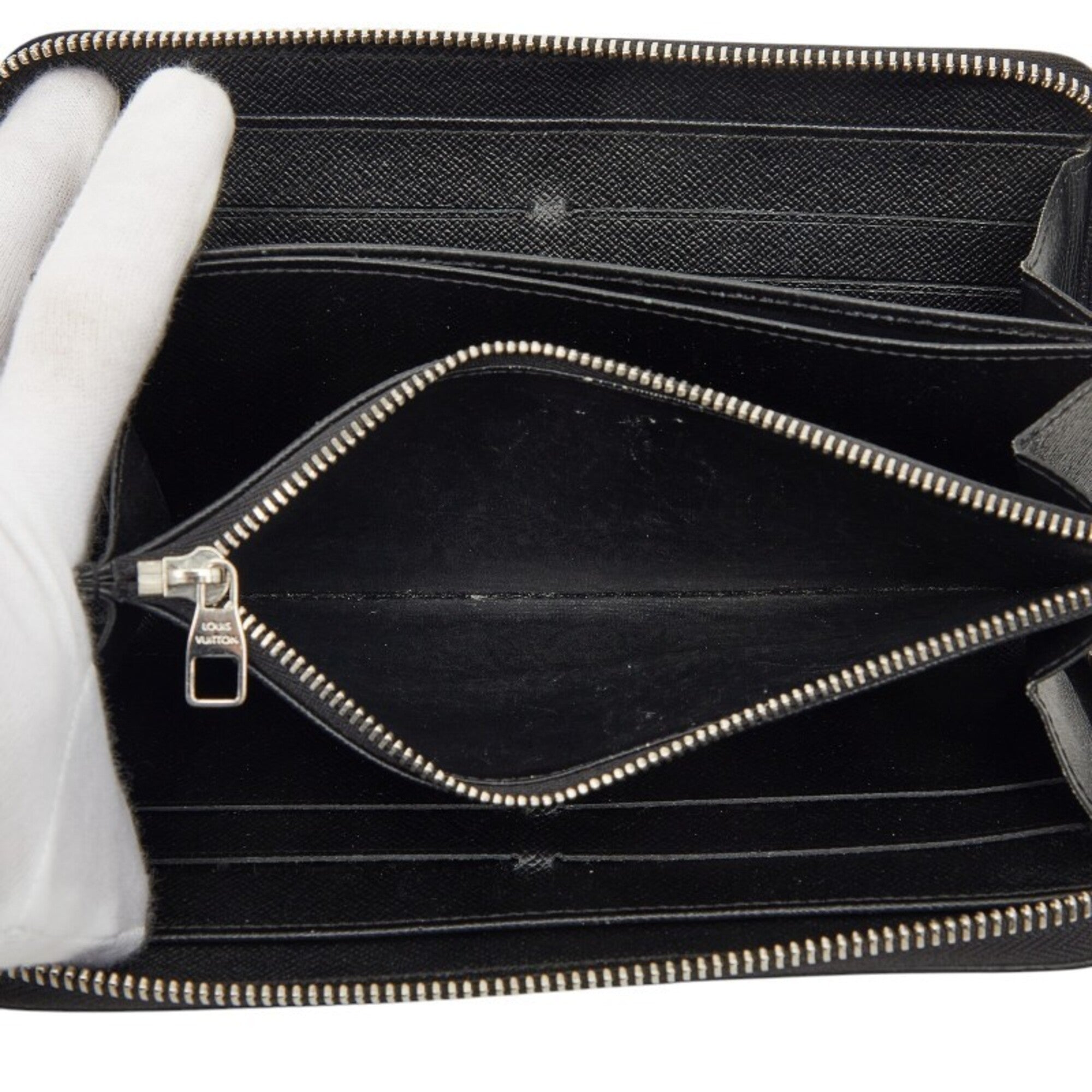 Louis Vuitton Blue Leather Long Wallet (Bi-Fold) (Pre-Owned)