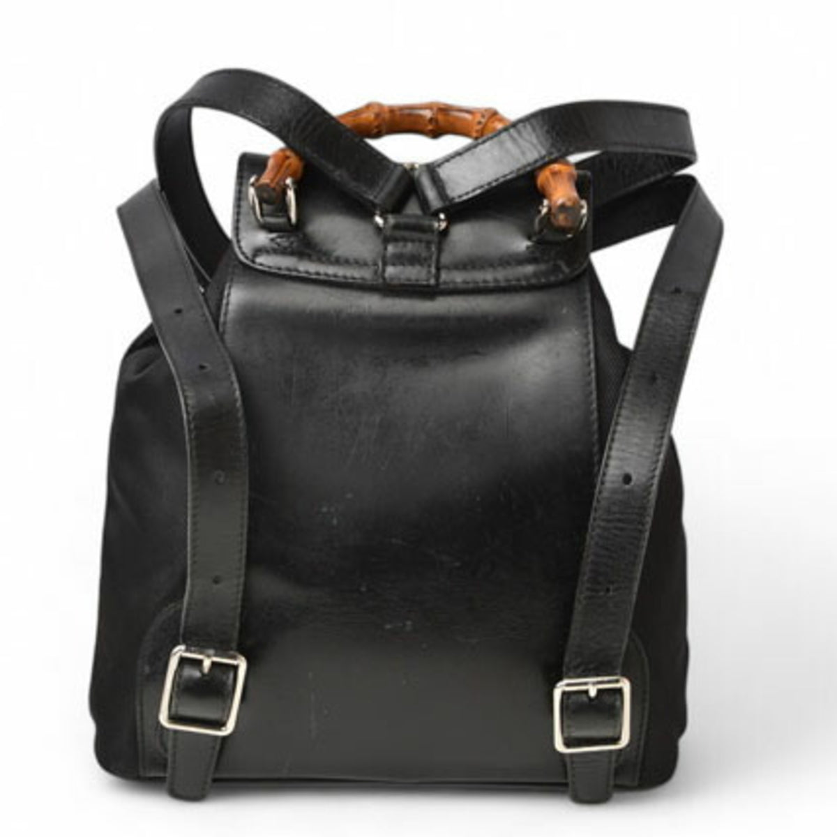 Gucci Black Leather Backpack (Pre-Owned)