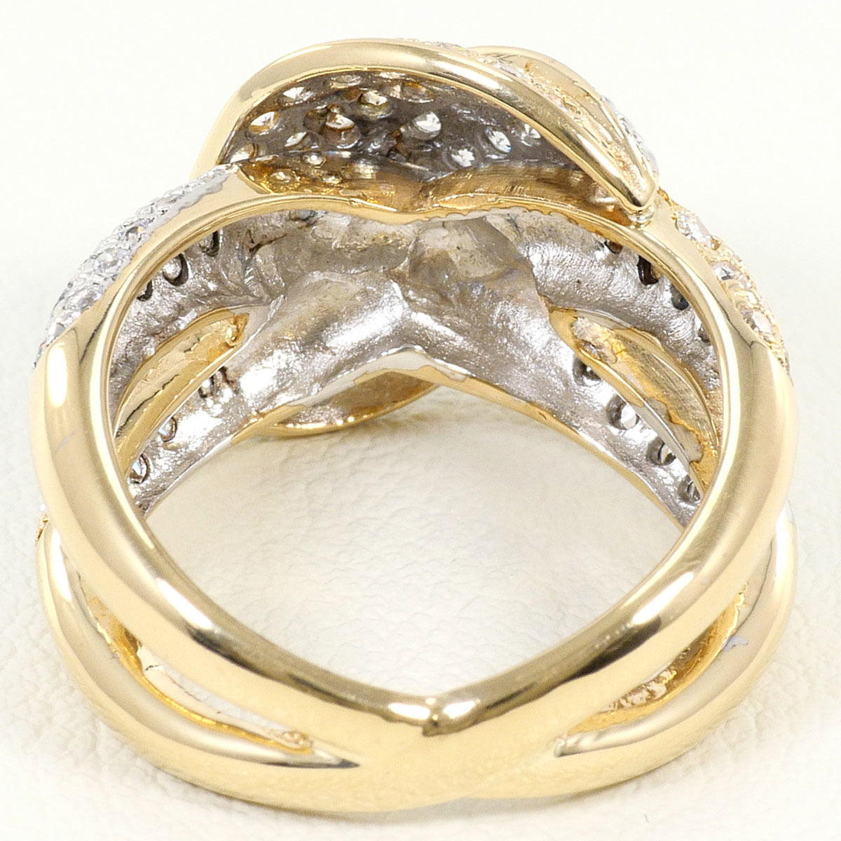 Unbranded White Gold Yellow Gold White Gold (14K) Yellow Gold (14K) Band Ring (Pre-Owned)