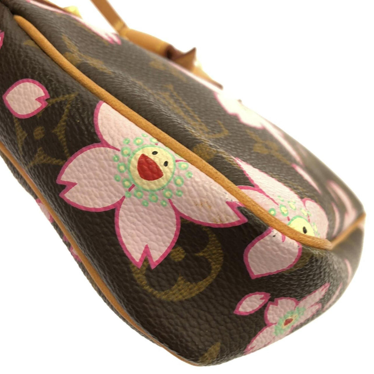 Louis Vuitton Marron Monogram Coated Canvas Pochette Pouch (Pre-Owned)