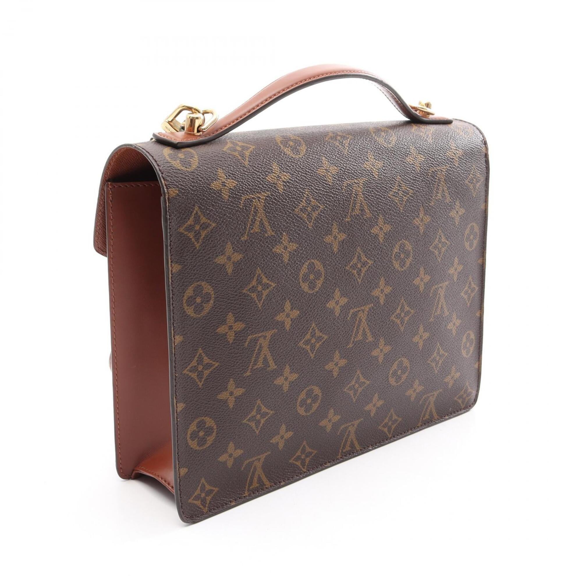 Louis Vuitton Brown Coated Canvas Monogram Pvc Leather Handbag (Pre-Owned)