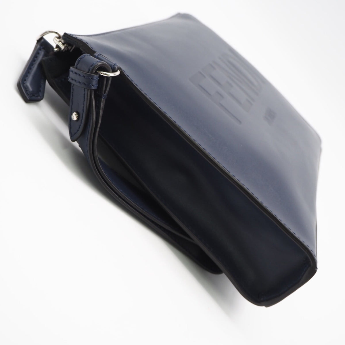 Fendi Navy Leather Clutch Bag (Pre-Owned)