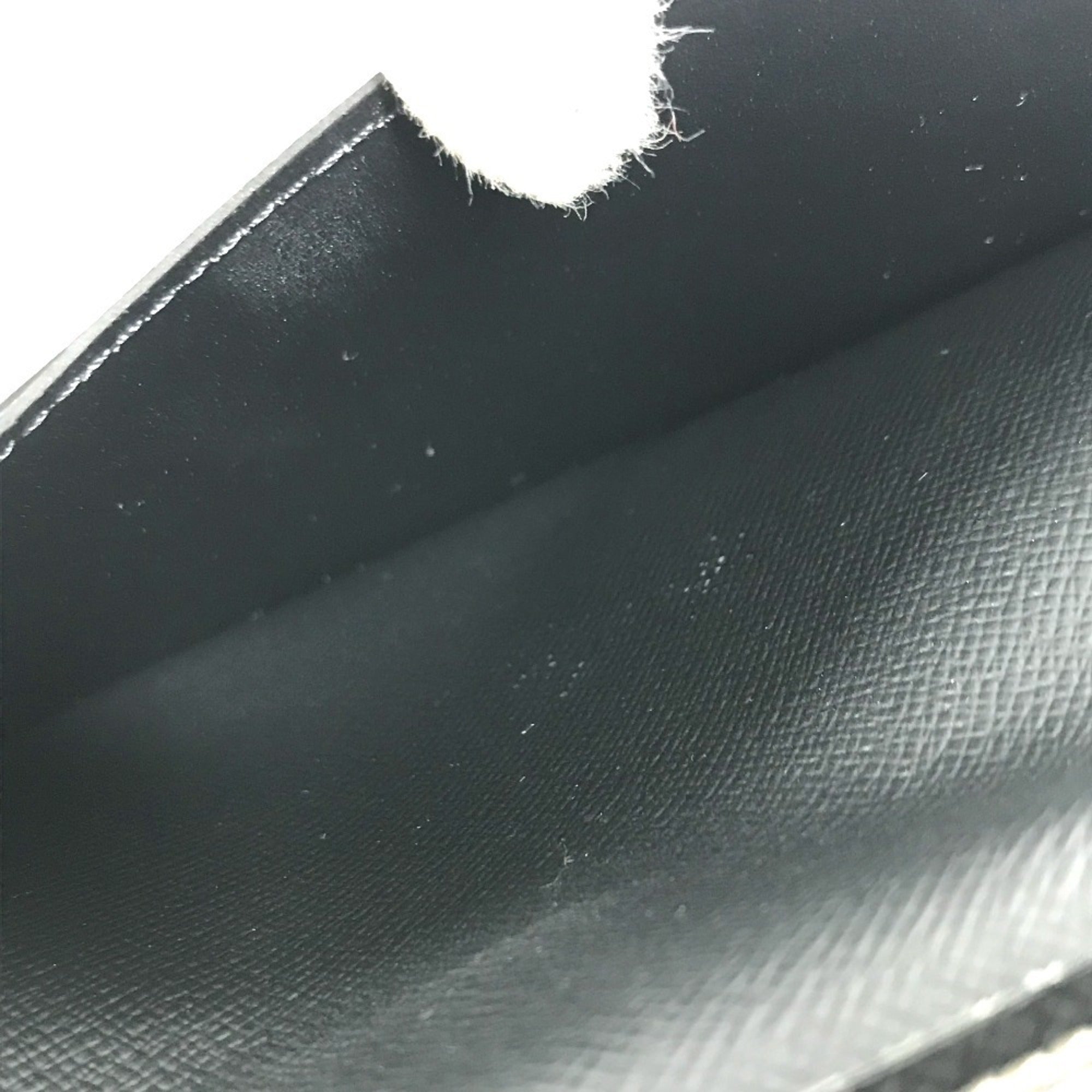 Louis Vuitton Taiga Ardoise Black Taiga Leather Long Wallet (Bi-Fold) (Pre-Owned)