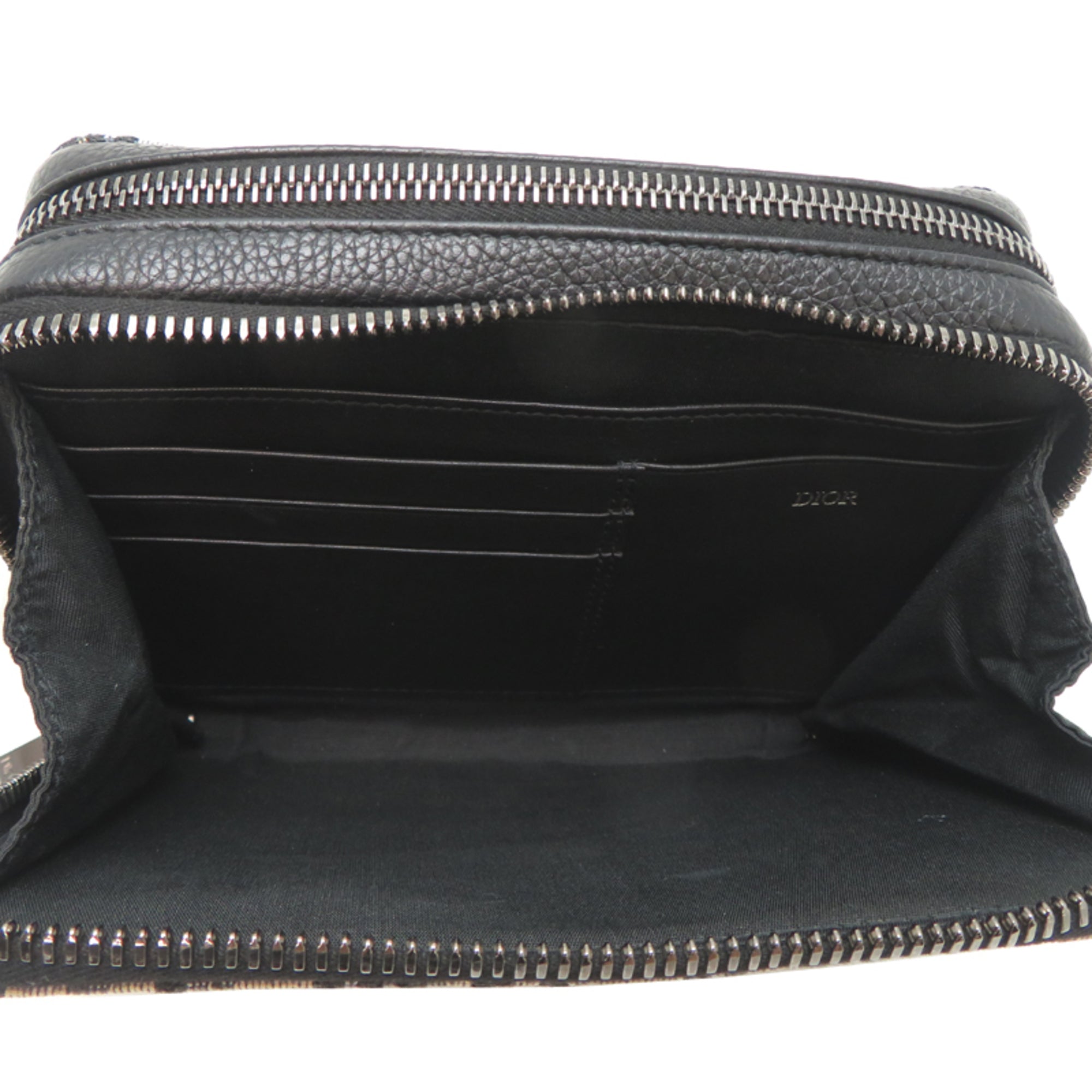 Christian Dior Black Fabric Leather Shoulder Bag (Pre-Owned)