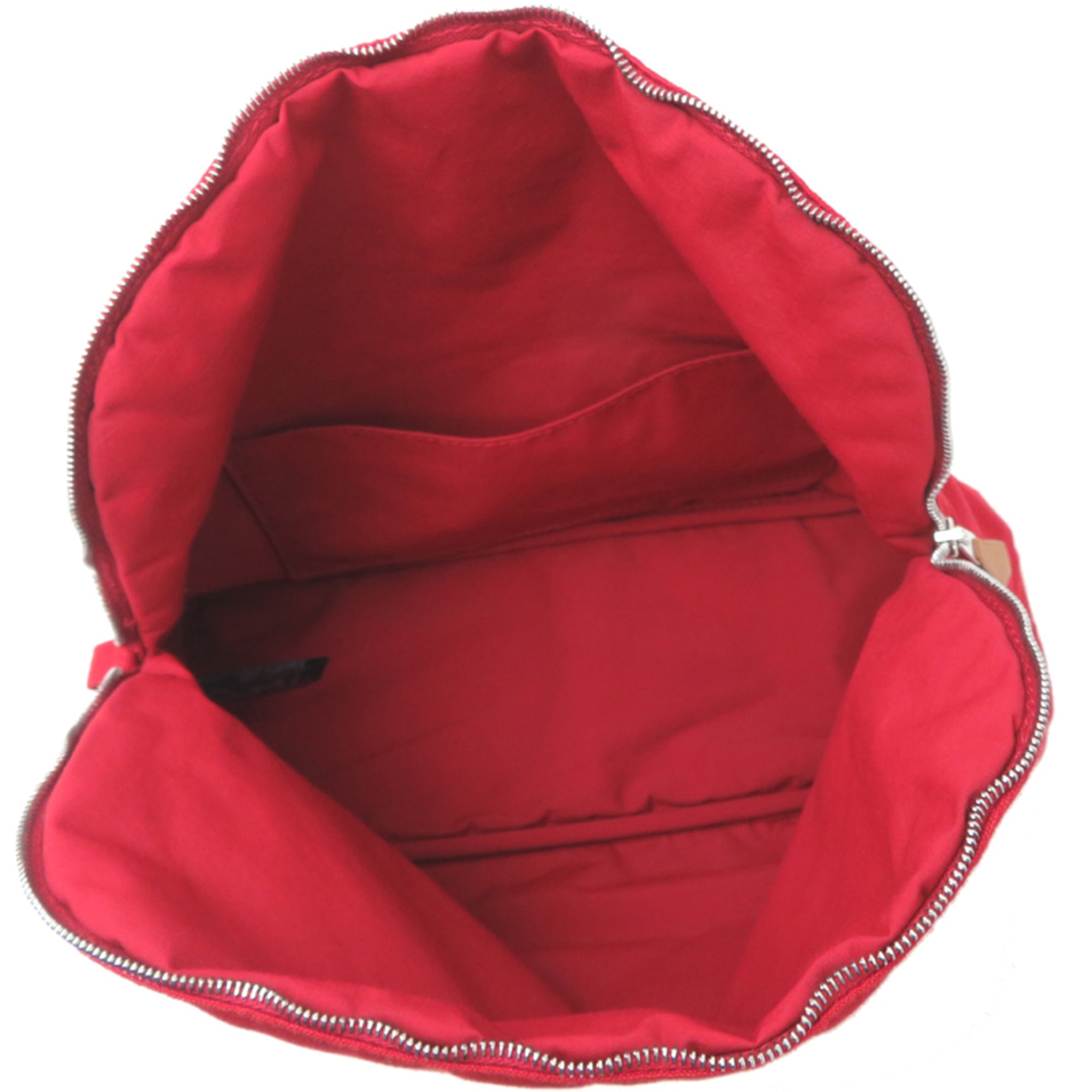 Hermes Red Color Canvas Pouch (Pre-Owned)
