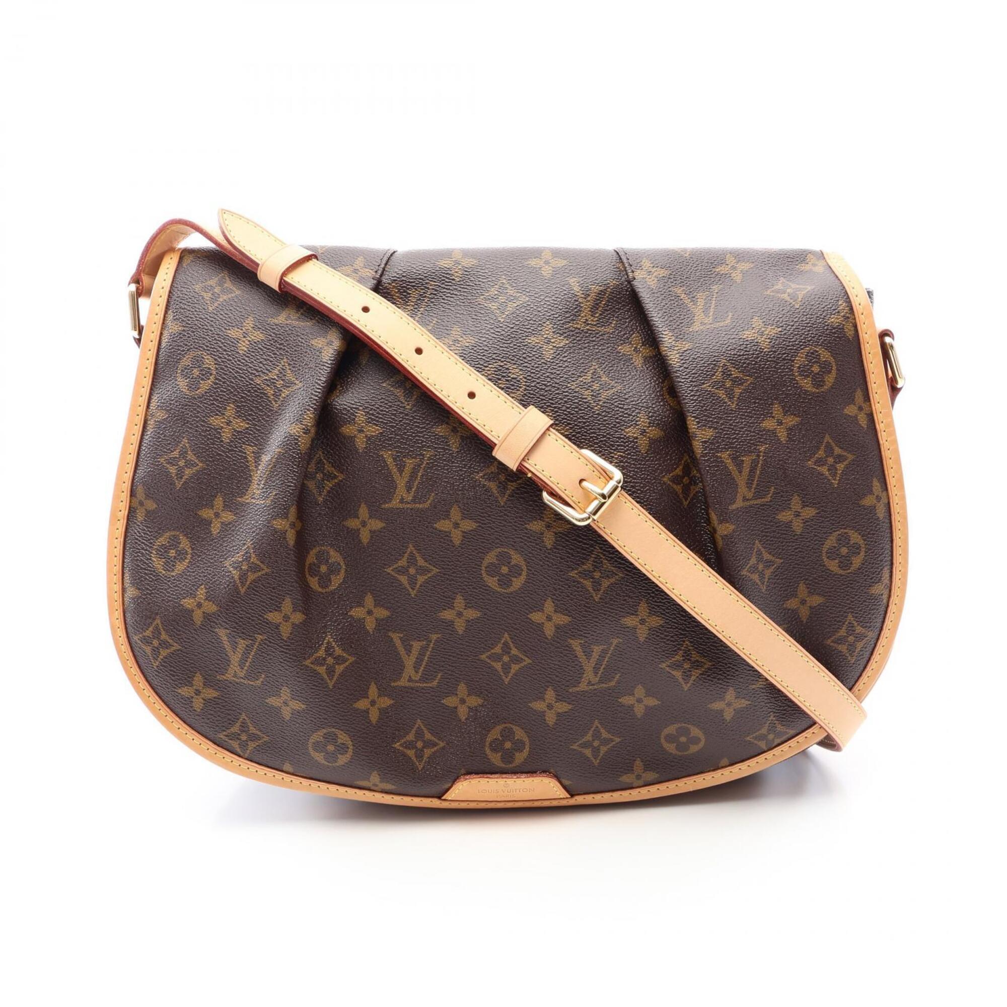 Louis Vuitton Brown Pvc Leather Handbag Shoulder Bag (Pre-Owned)