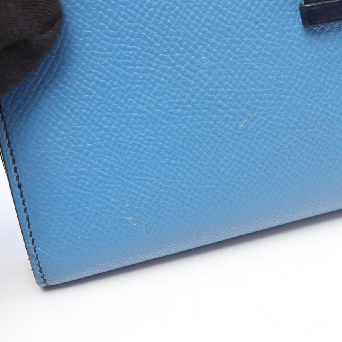 Hermes Bleu Saphir Blue Blue Paradise Navy Epsom Leather Long Wallet (Bi-Fold) (Pre-Owned)