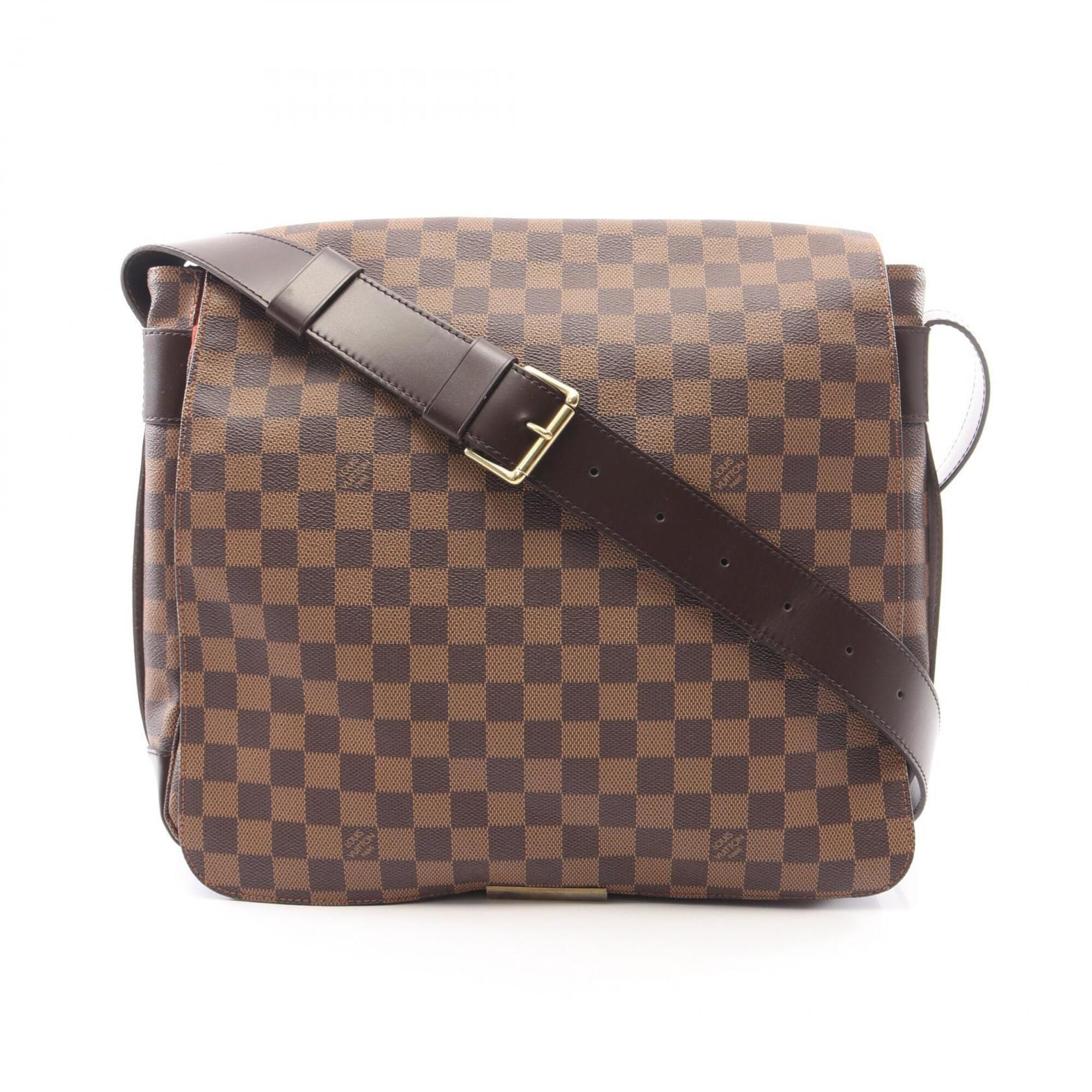 Louis Vuitton Brown Ebene Coated Canvas Pvc Damier Canvas Leather Handbag Shoulder Bag (Pre-Owned)