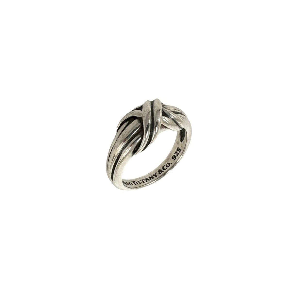Tiffany Silver Silver 925 Band Ring (Pre-Owned)