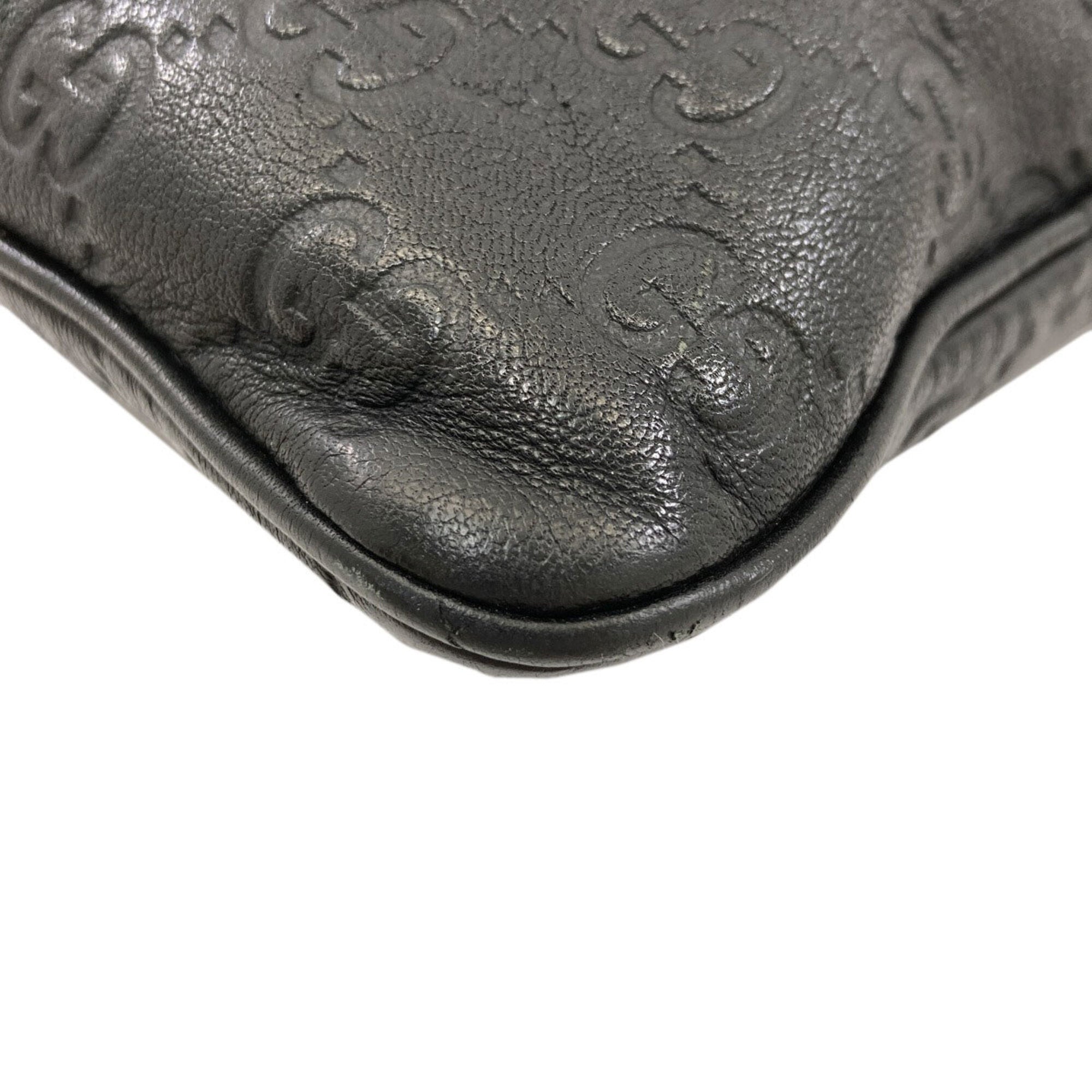 Gucci Black Leather Shoulder Bag (Pre-Owned)