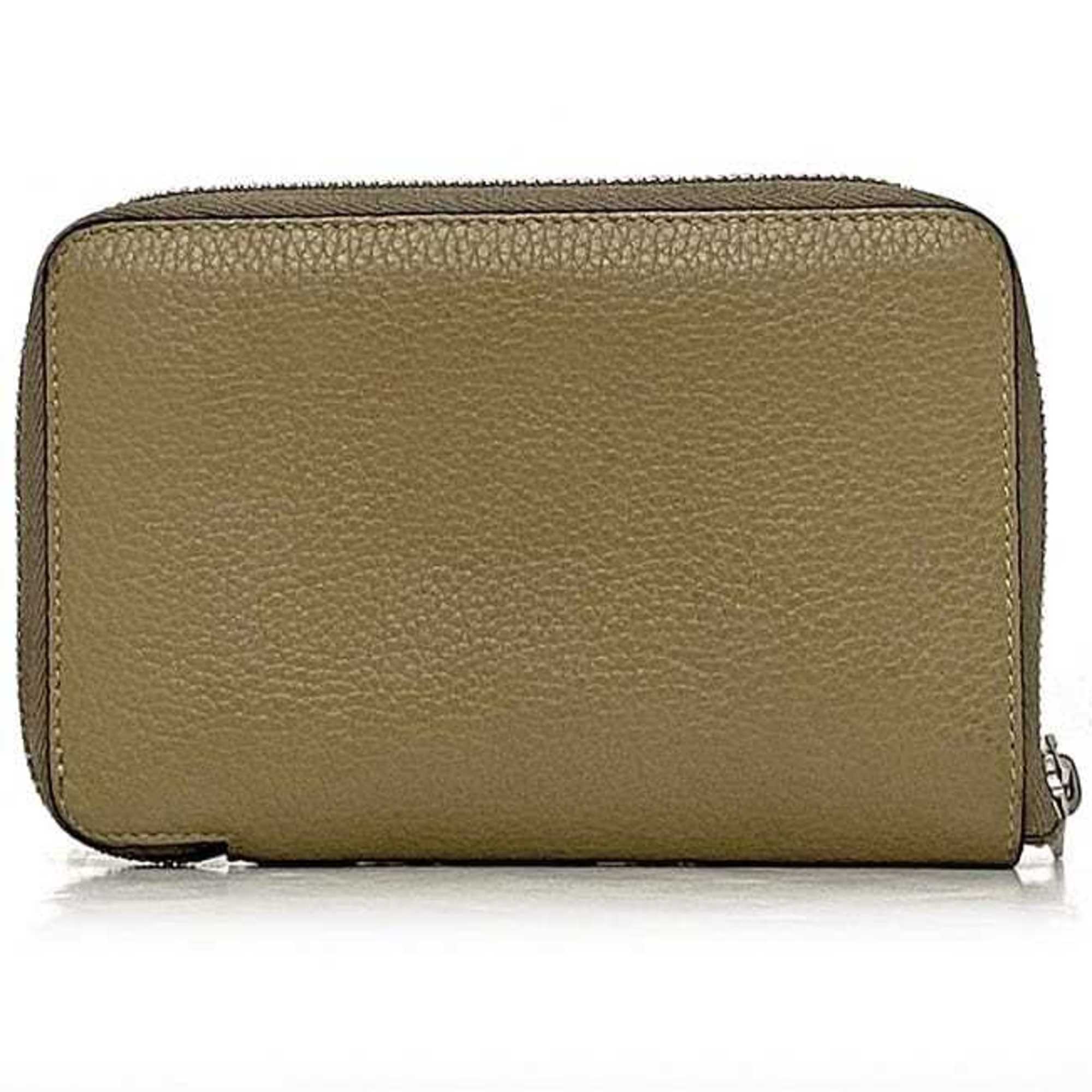 Celine Beige Leather Wallet (Bi-Fold) (Pre-Owned)