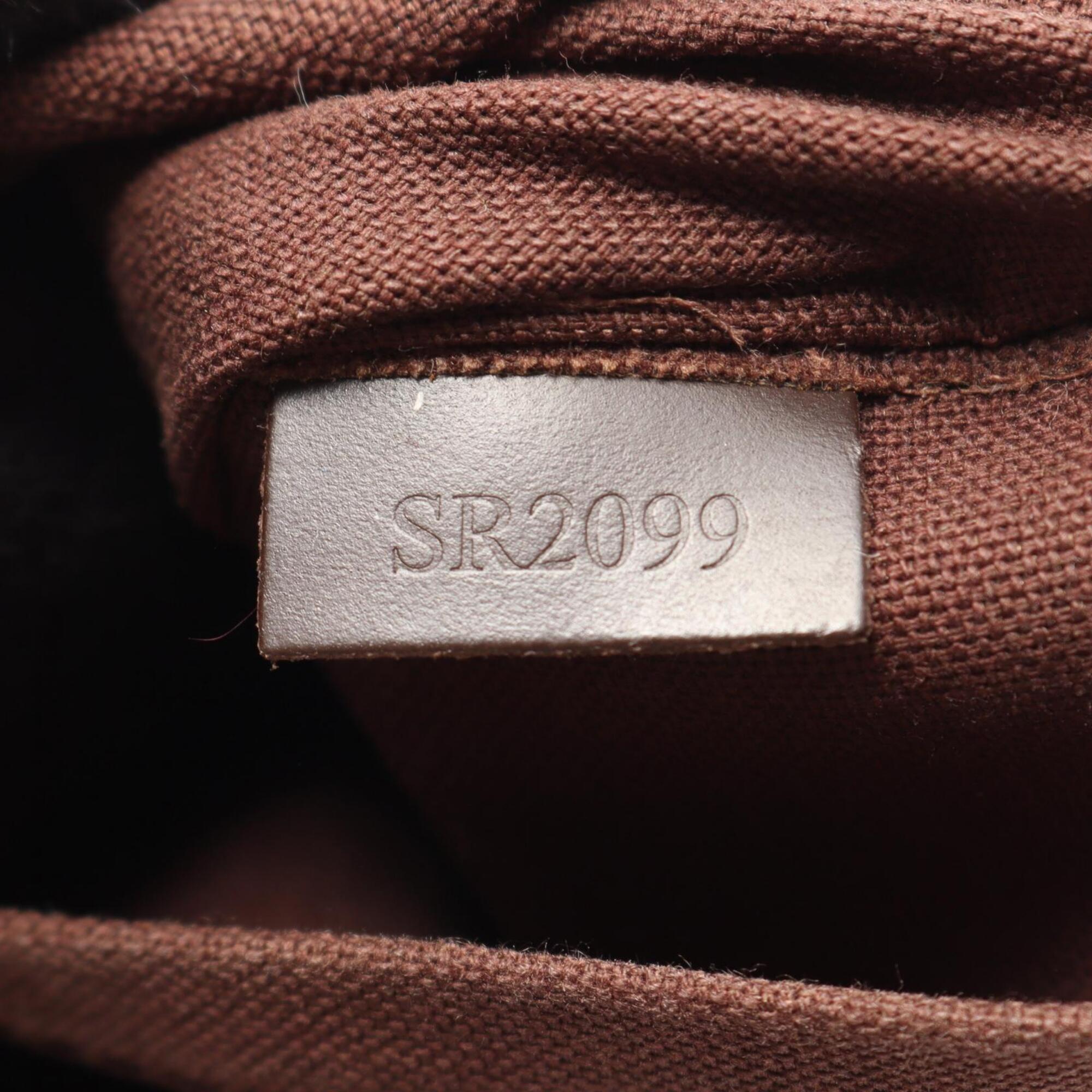 Louis Vuitton Brown Coated Canvas Leather Shoulder Bag (Pre-Owned)
