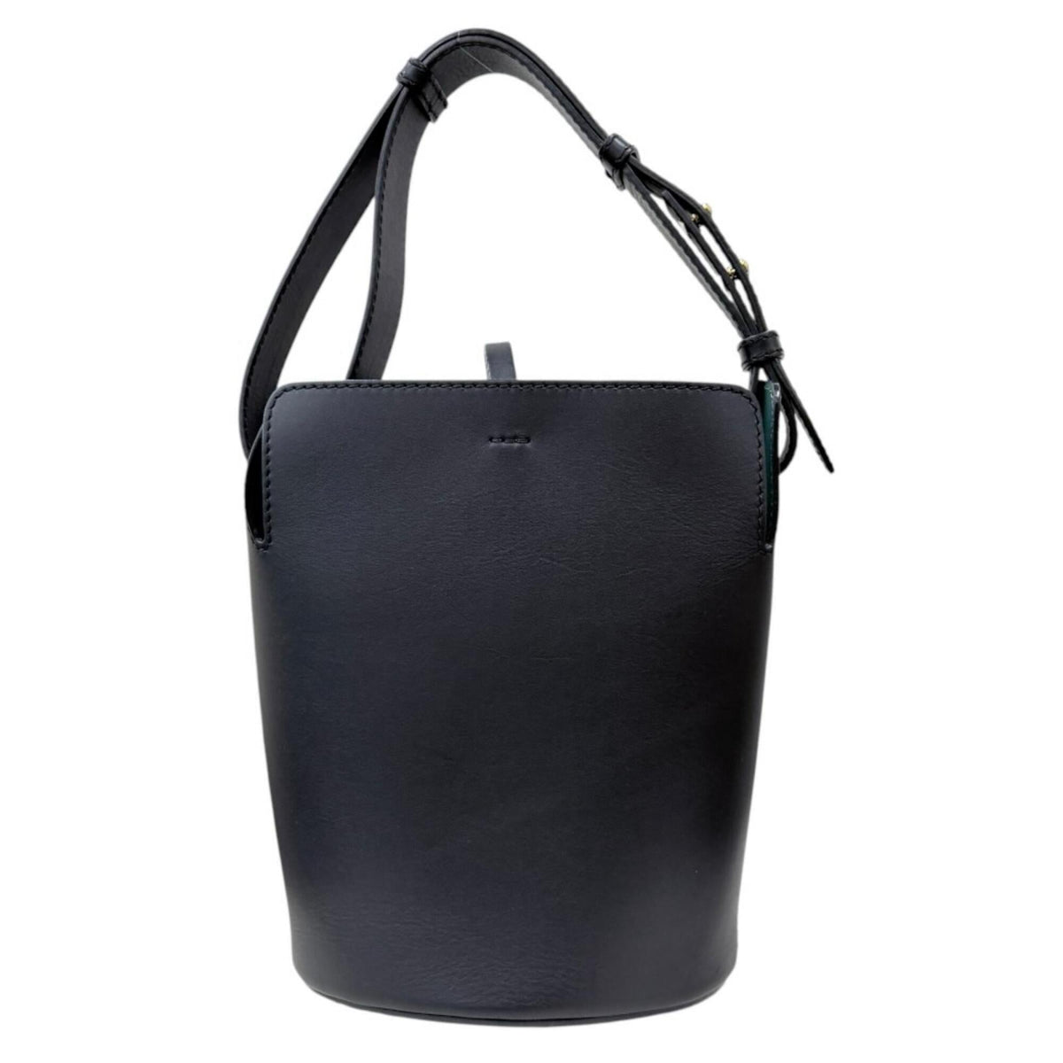 Burberry Black Green Leather Shoulder Bag (Pre-Owned)