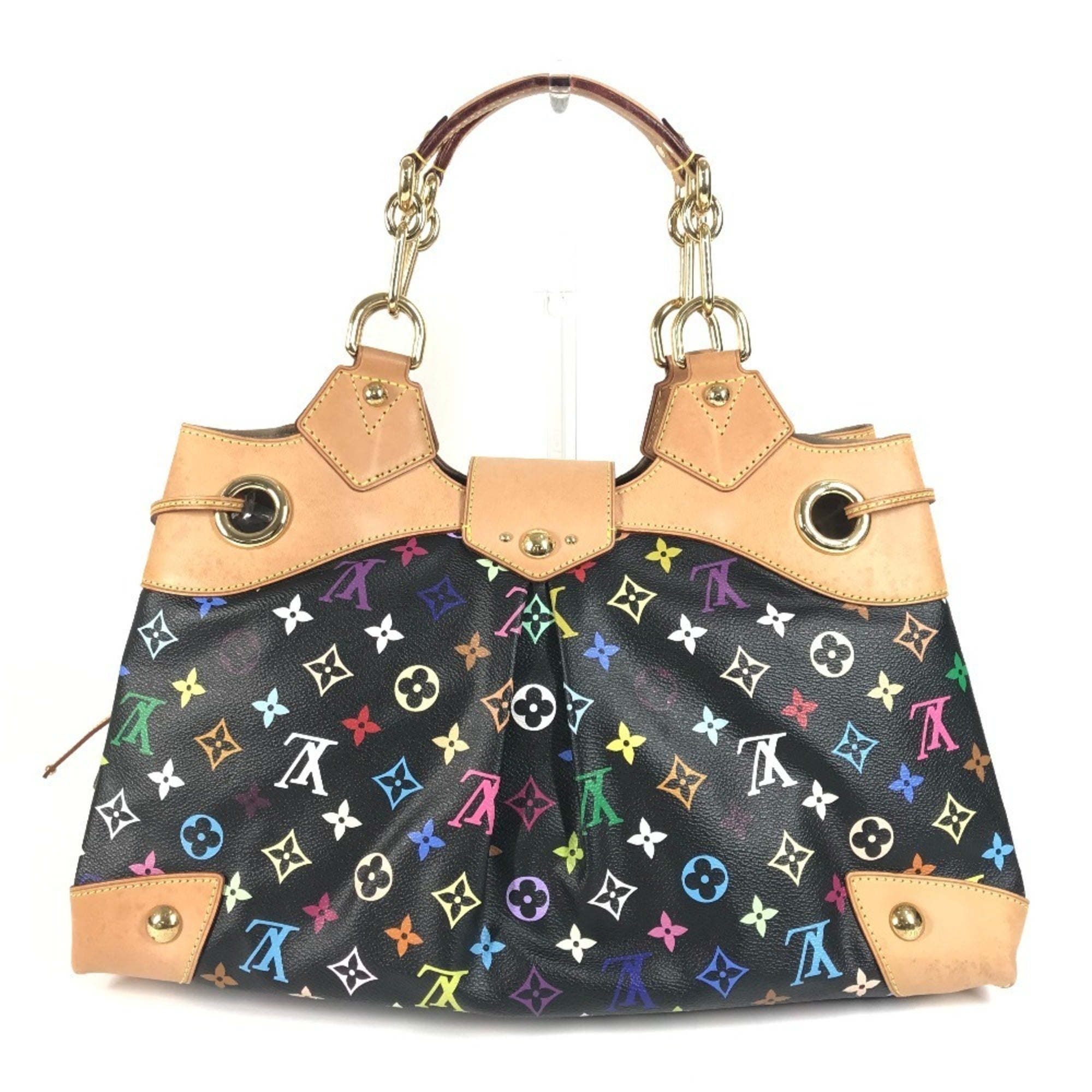 Louis Vuitton Black Multi-Color Noir Monogram Multicolore Canvas Shoulder Bag Tote Bag (Pre-Owned)