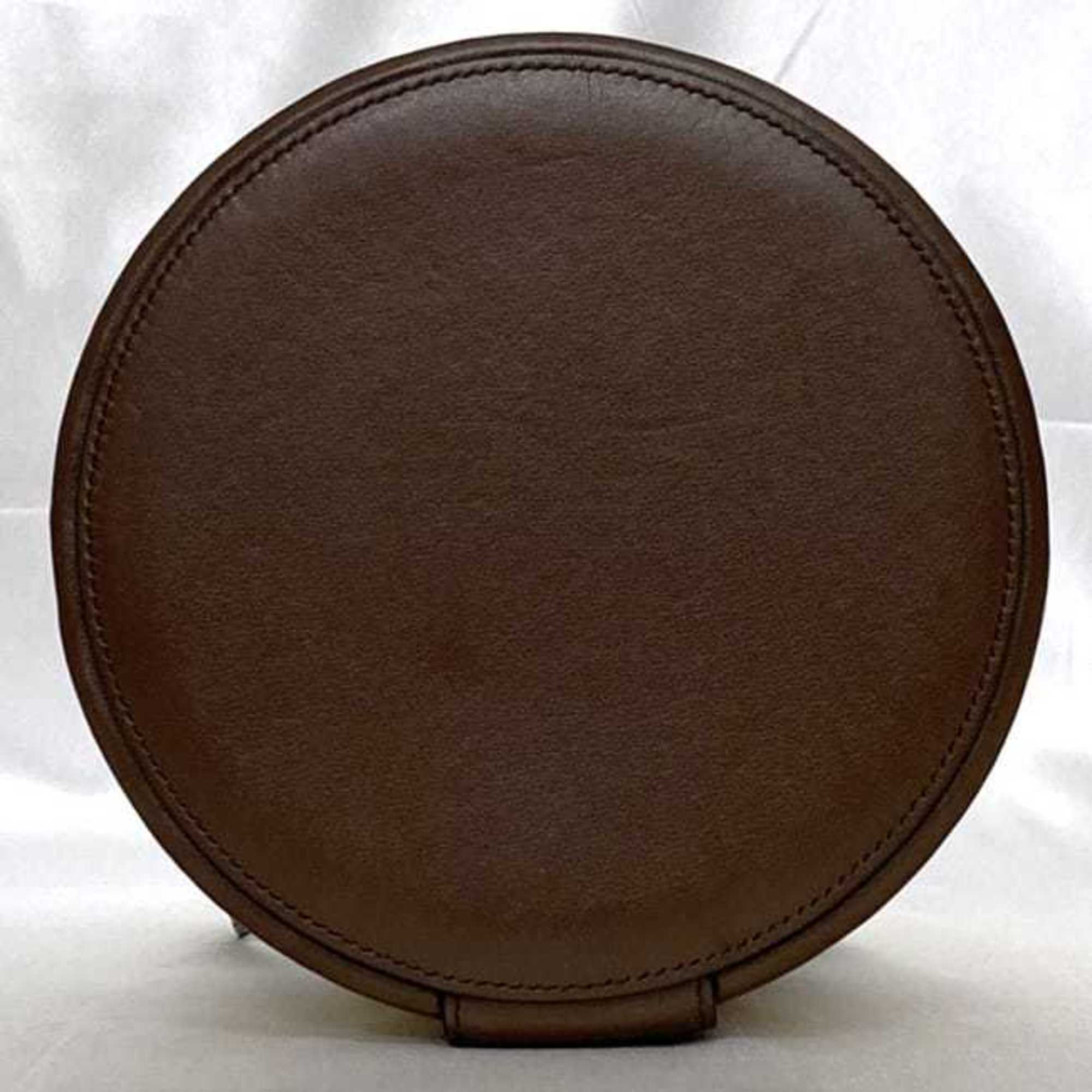 Celine Beige Brown Straw Leather Shoulder Bag (Pre-Owned)